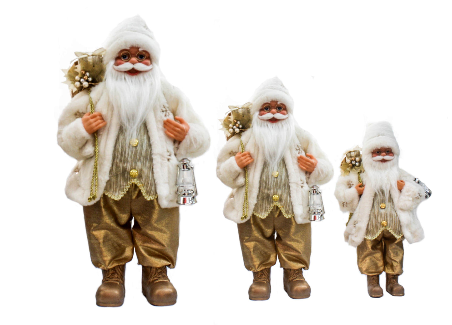 Santa Gold Boots - Large