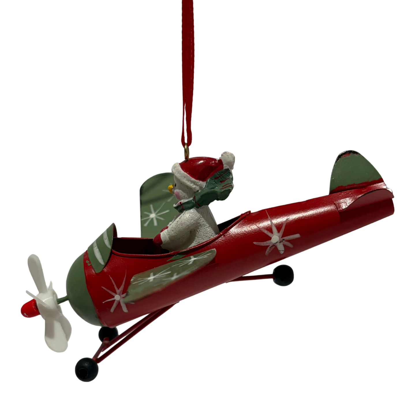Biplane Christmas Tree Ornaments