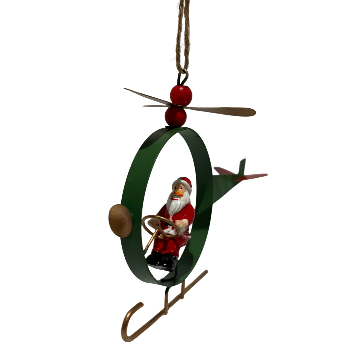 Helicopter Christmas Tree Ornaments