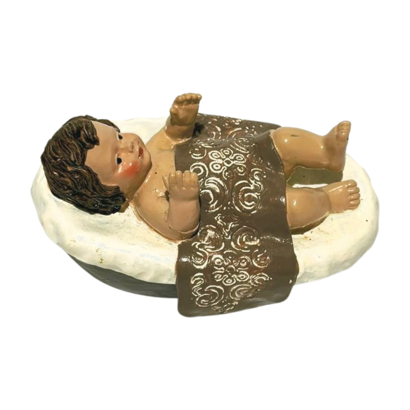 Silver and White Nativity Scene