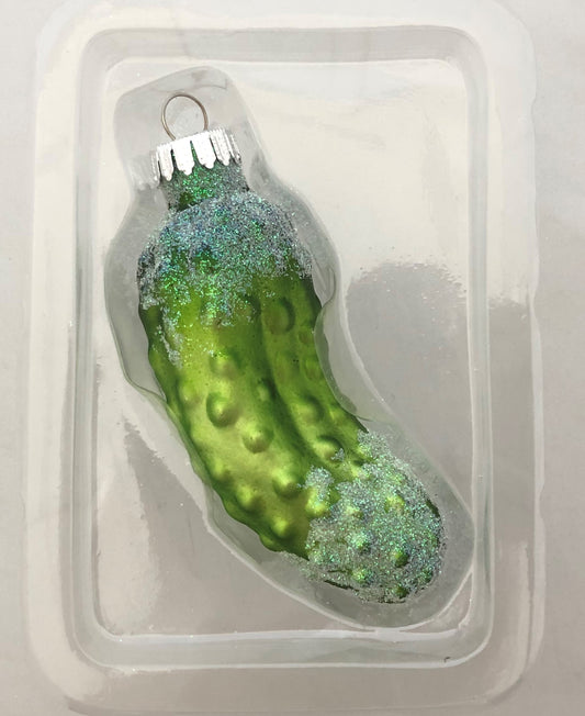 Glass Christmas Pickle Tree Decoration