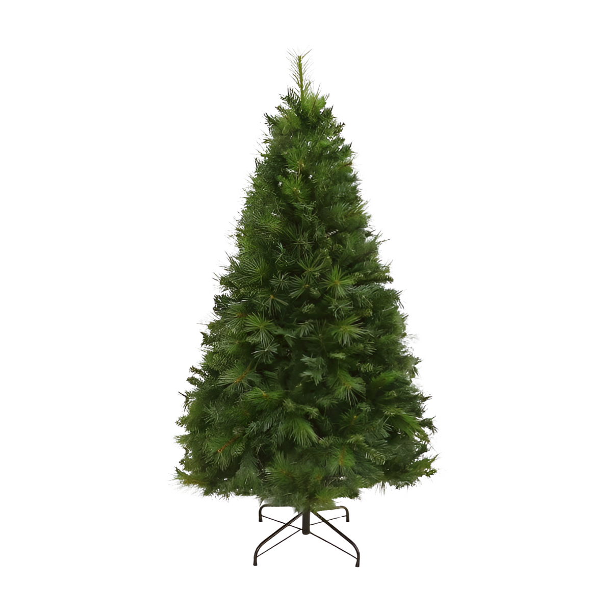 A naturally styled 180cm pine tree with wispy, characterful tips — a classic height for living rooms and hallways.