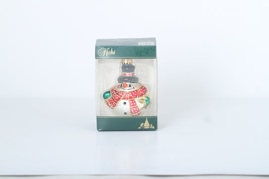 Snowman with Red Scarf Tree Decoration