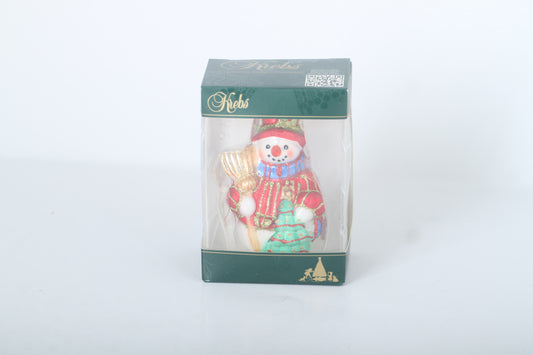 Snowman in a Red Sweater Tree Decoration