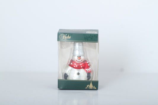 Silver Snowman Tree Decoration