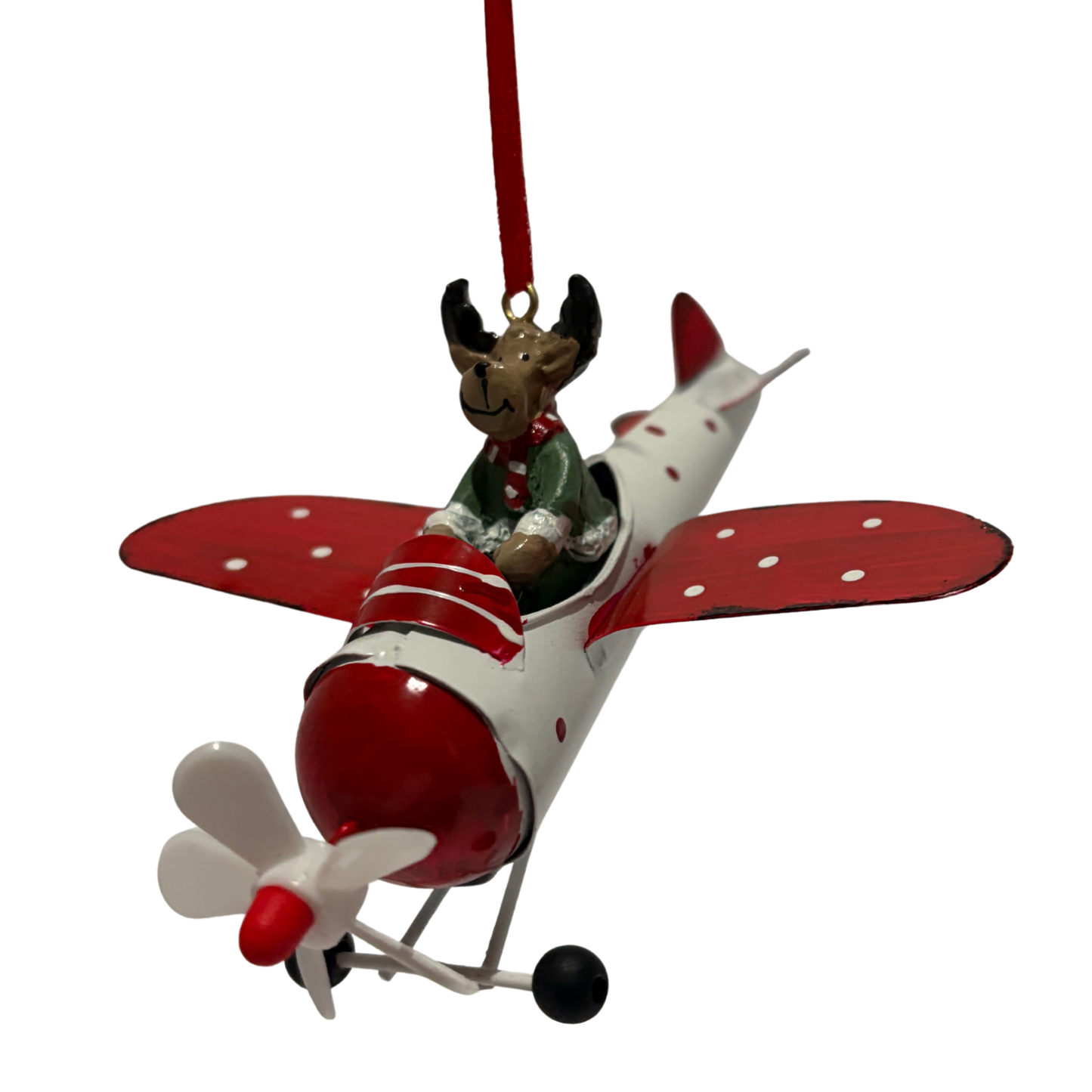 Biplane Christmas Tree Ornaments
