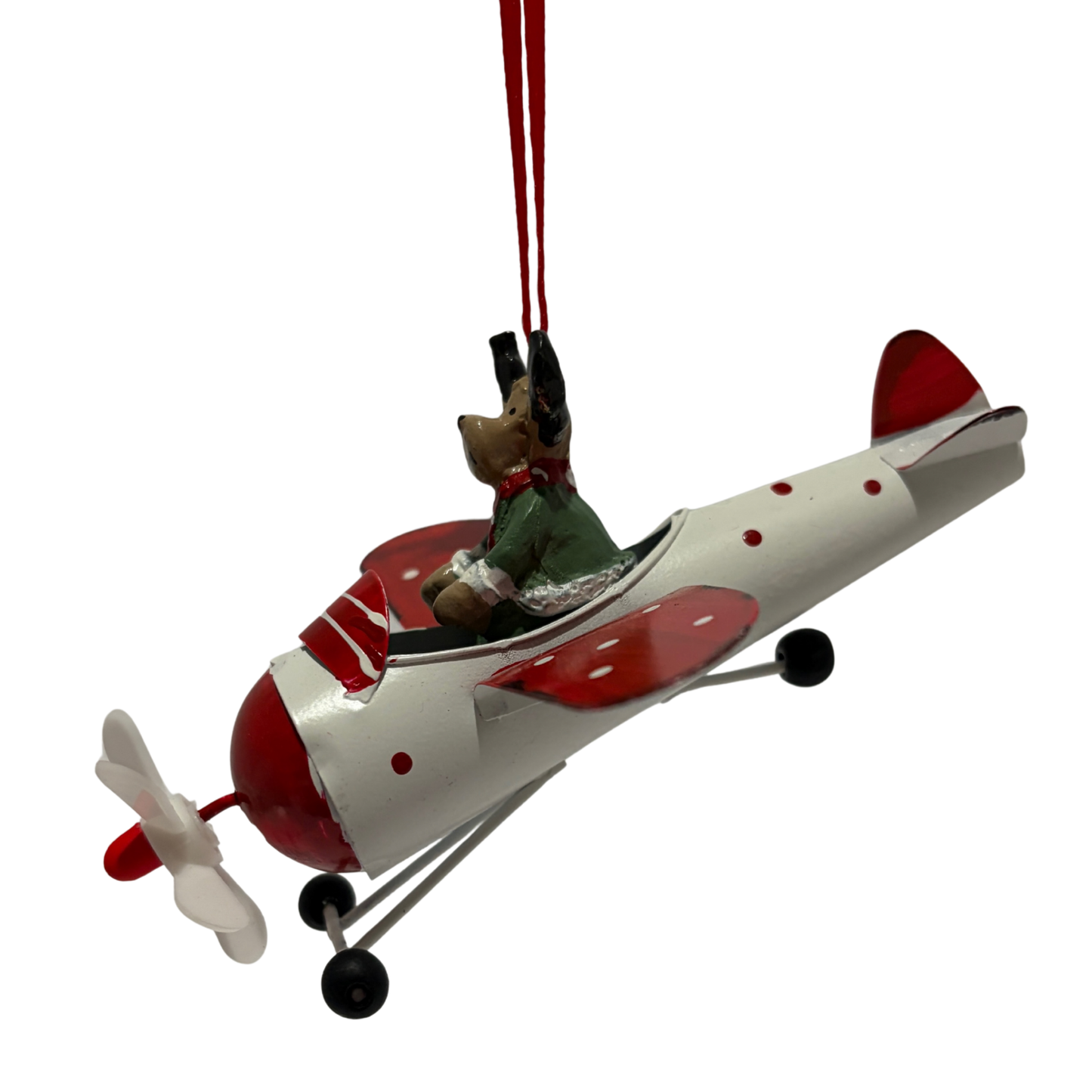 Biplane Christmas Tree Ornaments