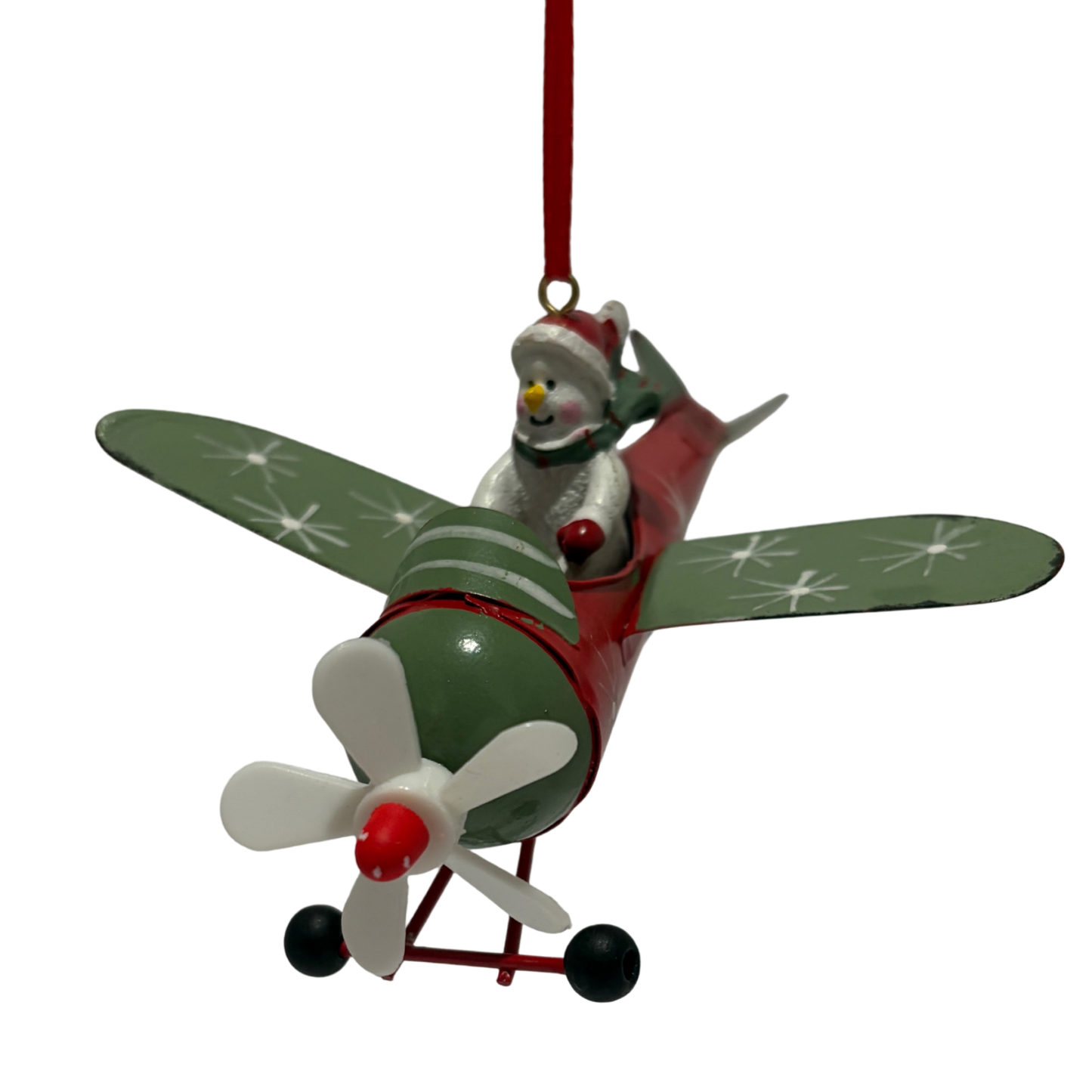 Biplane Christmas Tree Ornaments