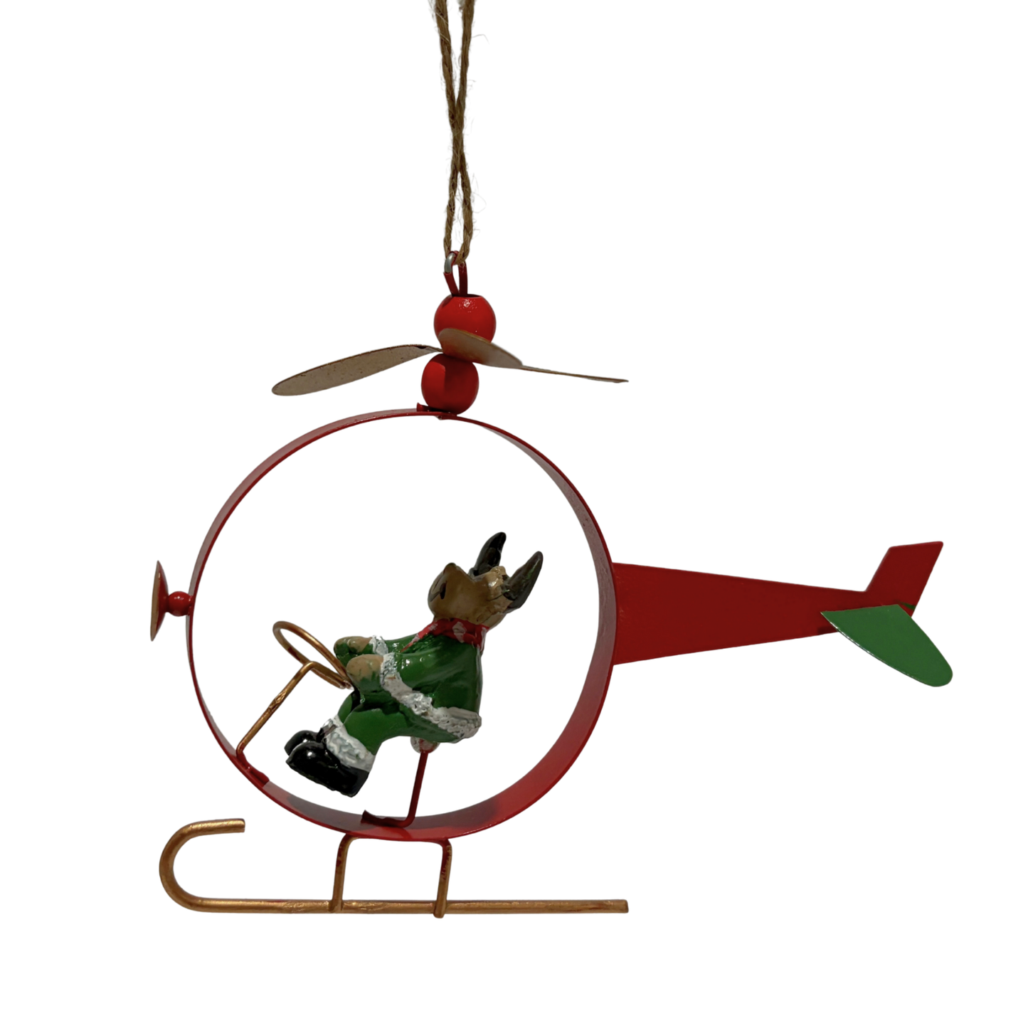 Helicopter Christmas Tree Ornaments