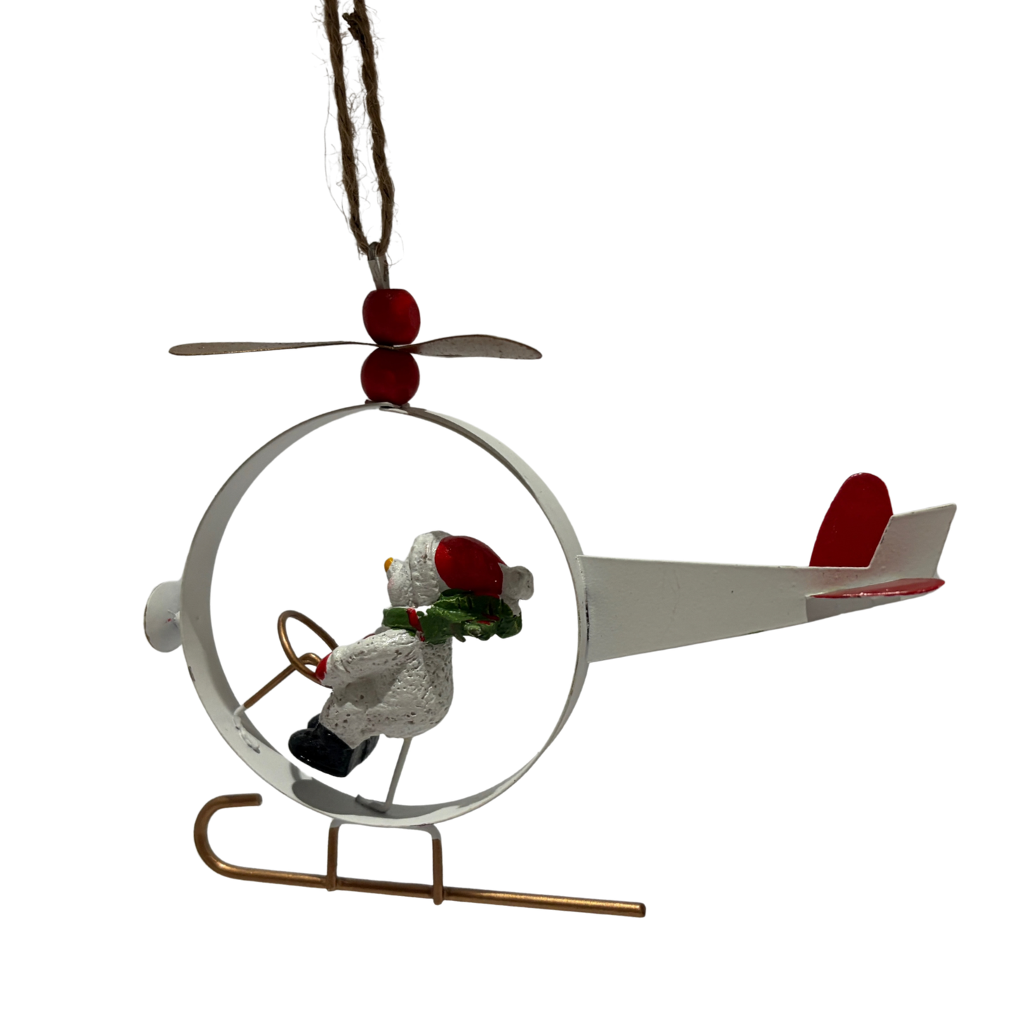 Helicopter Christmas Tree Ornaments