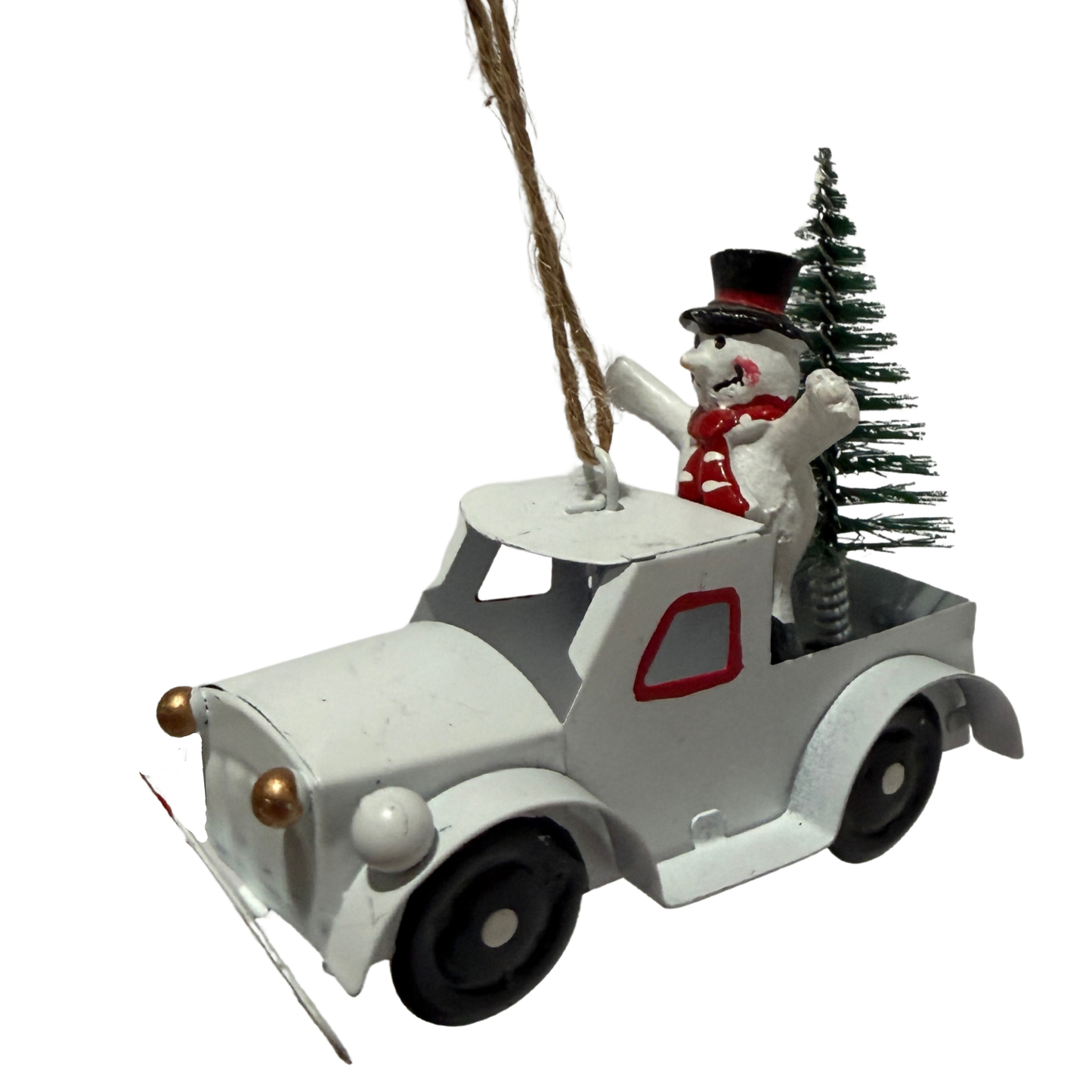 Metal Truck Hanging Christmas Tree Ornaments