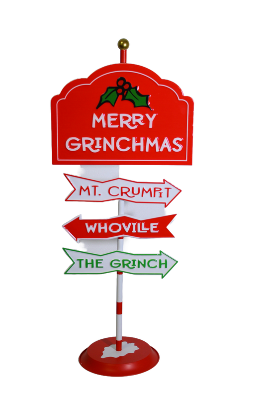 Dr Seuss Standing Grinch Sign