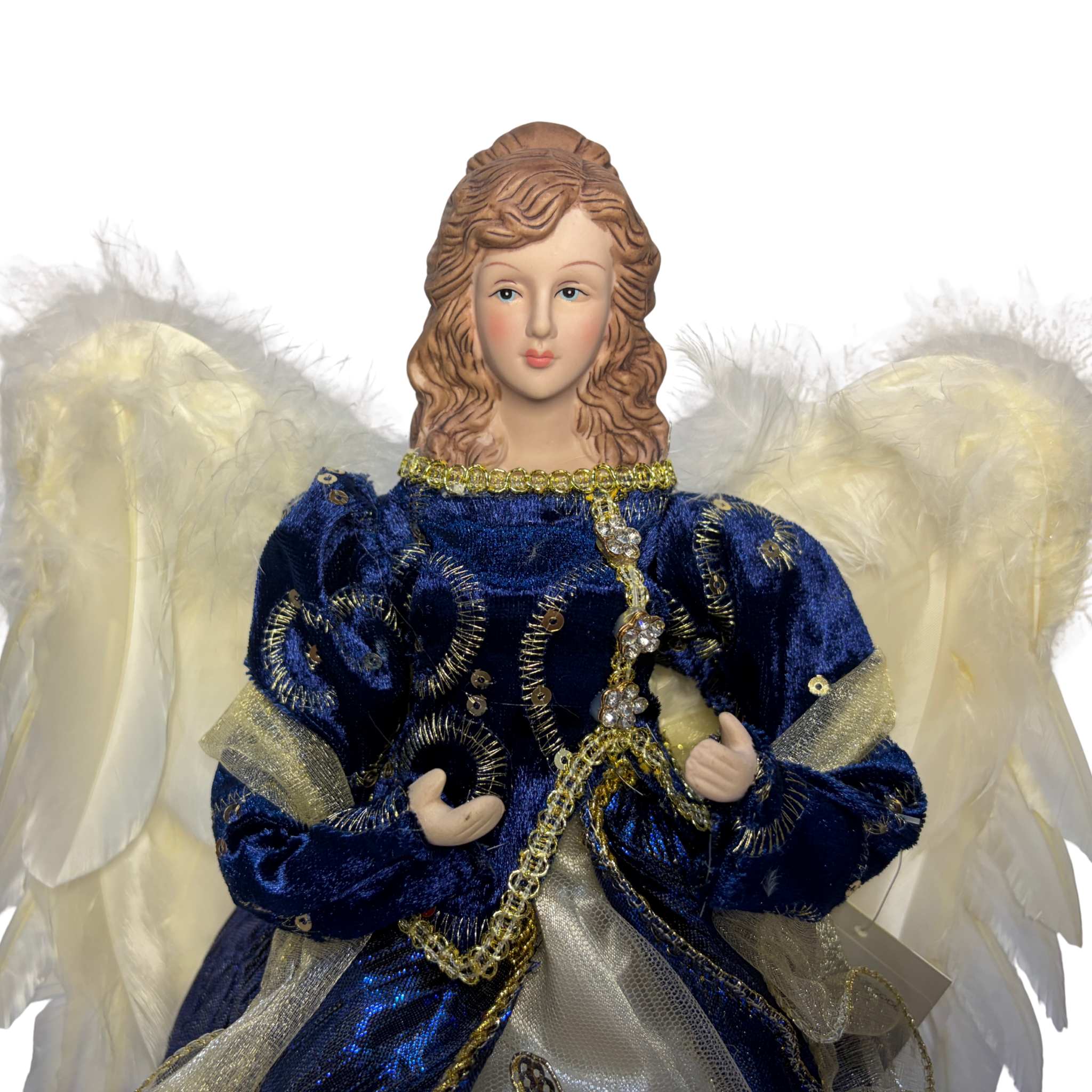 Royal Blue Angel Tree Topper | The Christmas Cracker