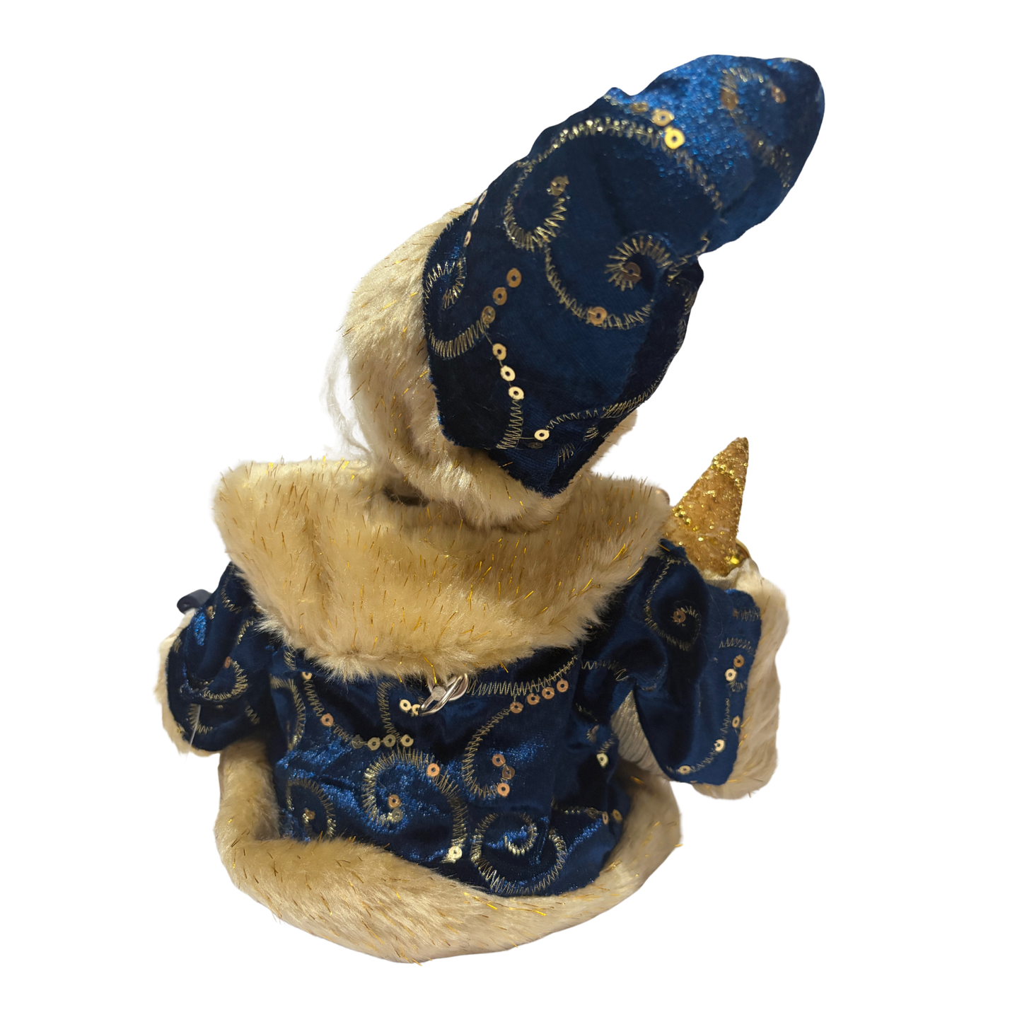 Royal Blue Animated Sitting Santa Claus