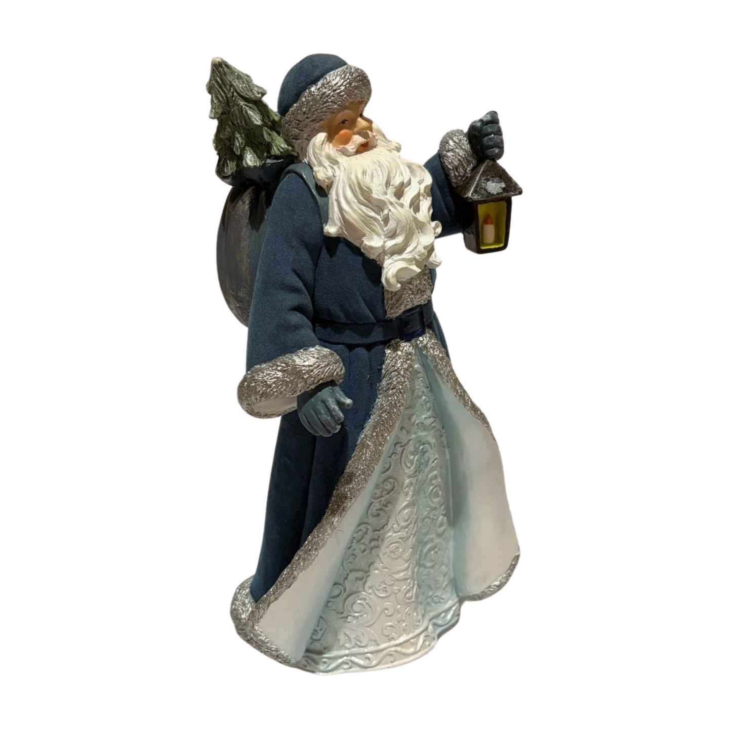 Blue Velvet Santa Claus