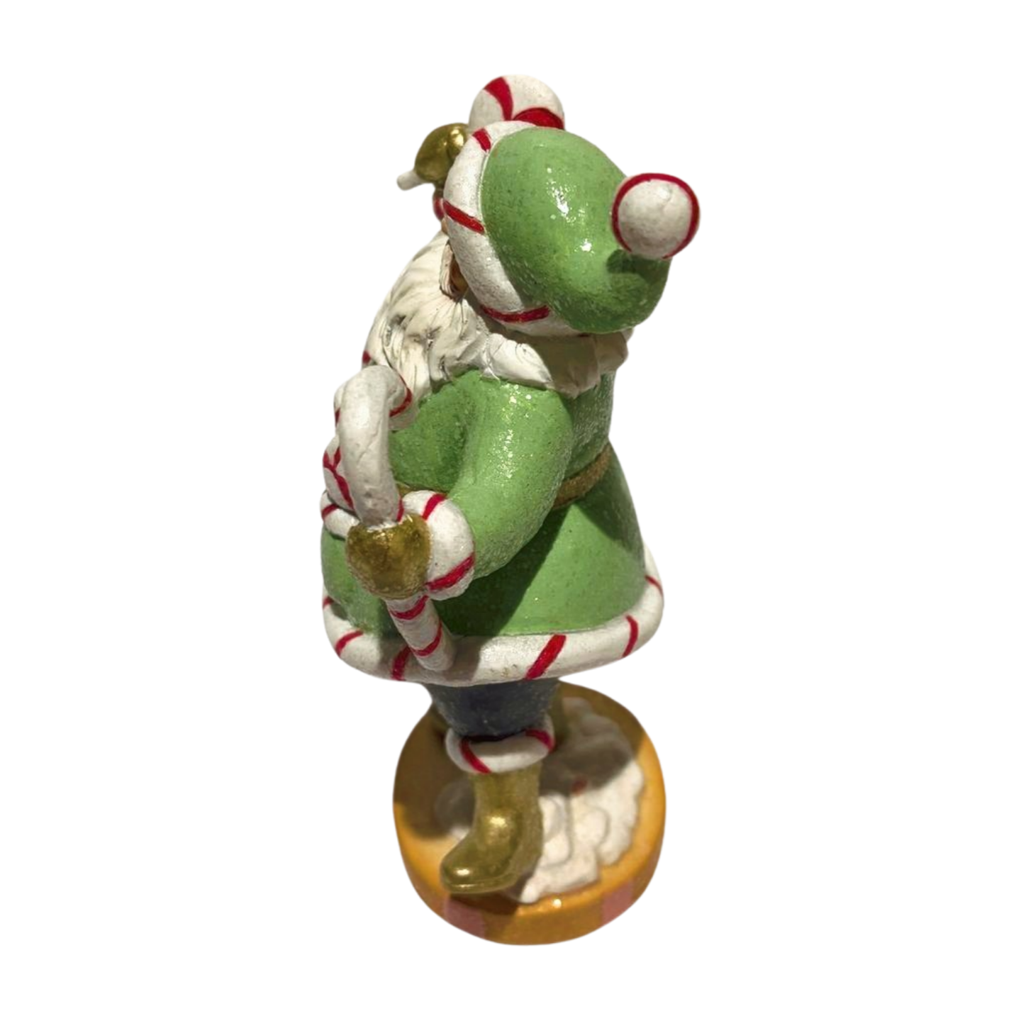 Candy Cane Santa Figurine