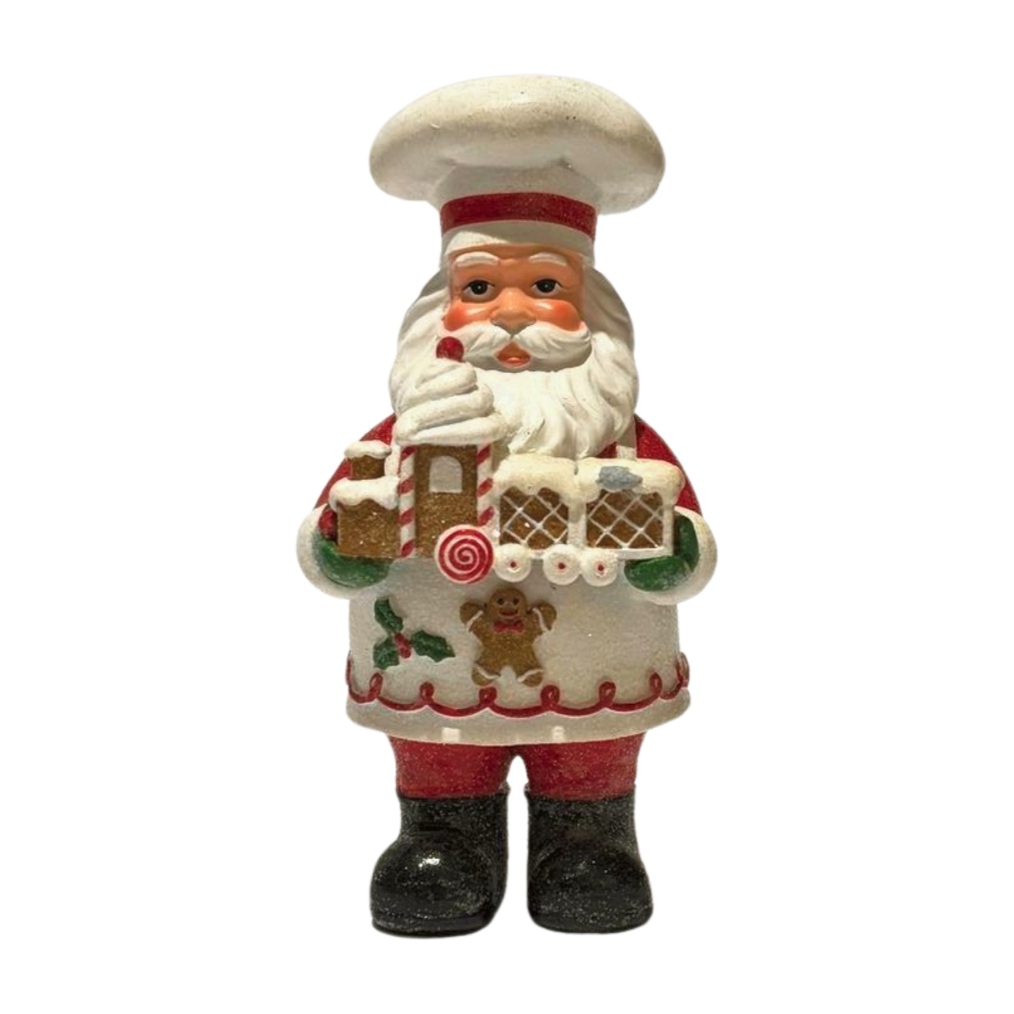 Chef Santa with Gingerbread Train