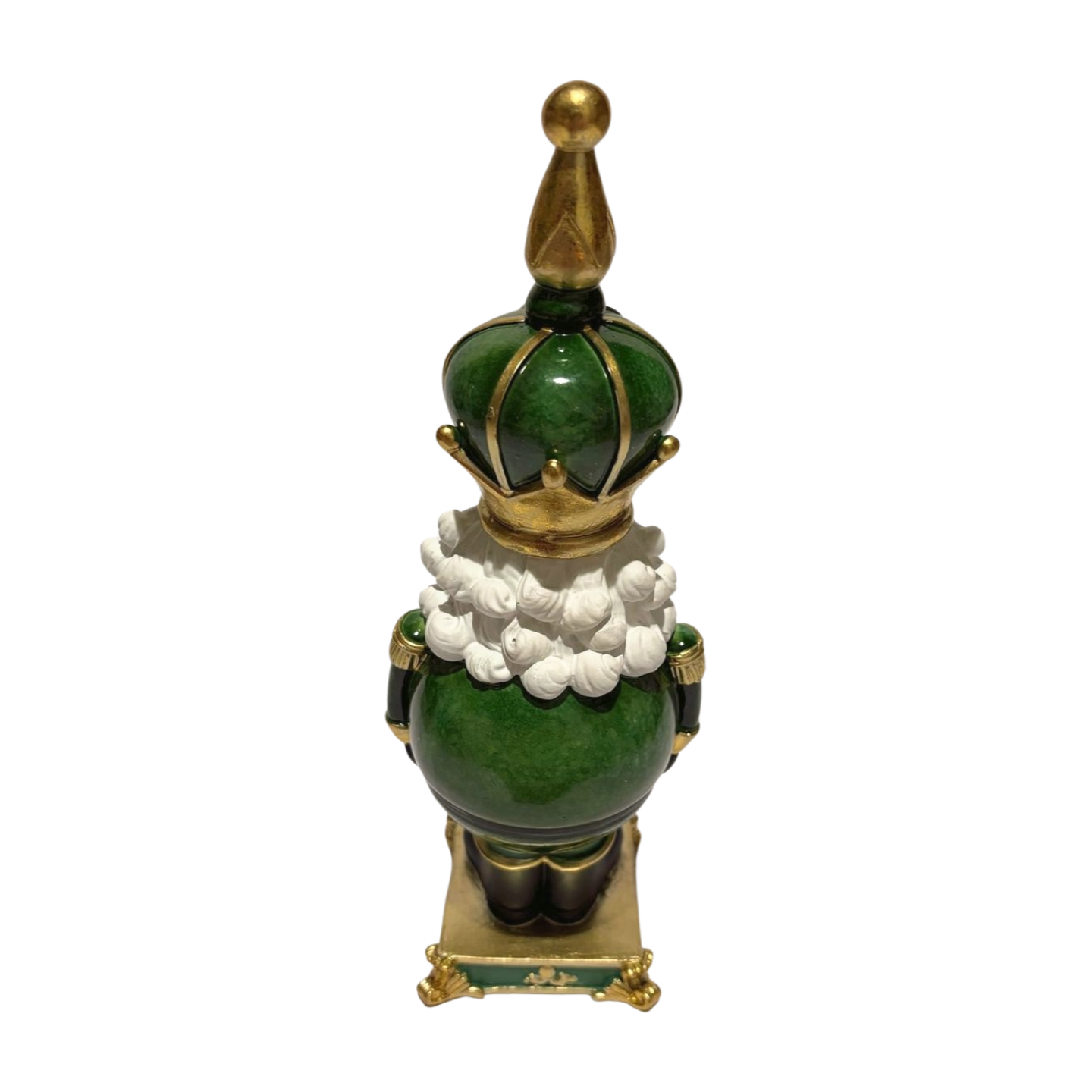 Emerald Green and Gold Podgy Nutcracker