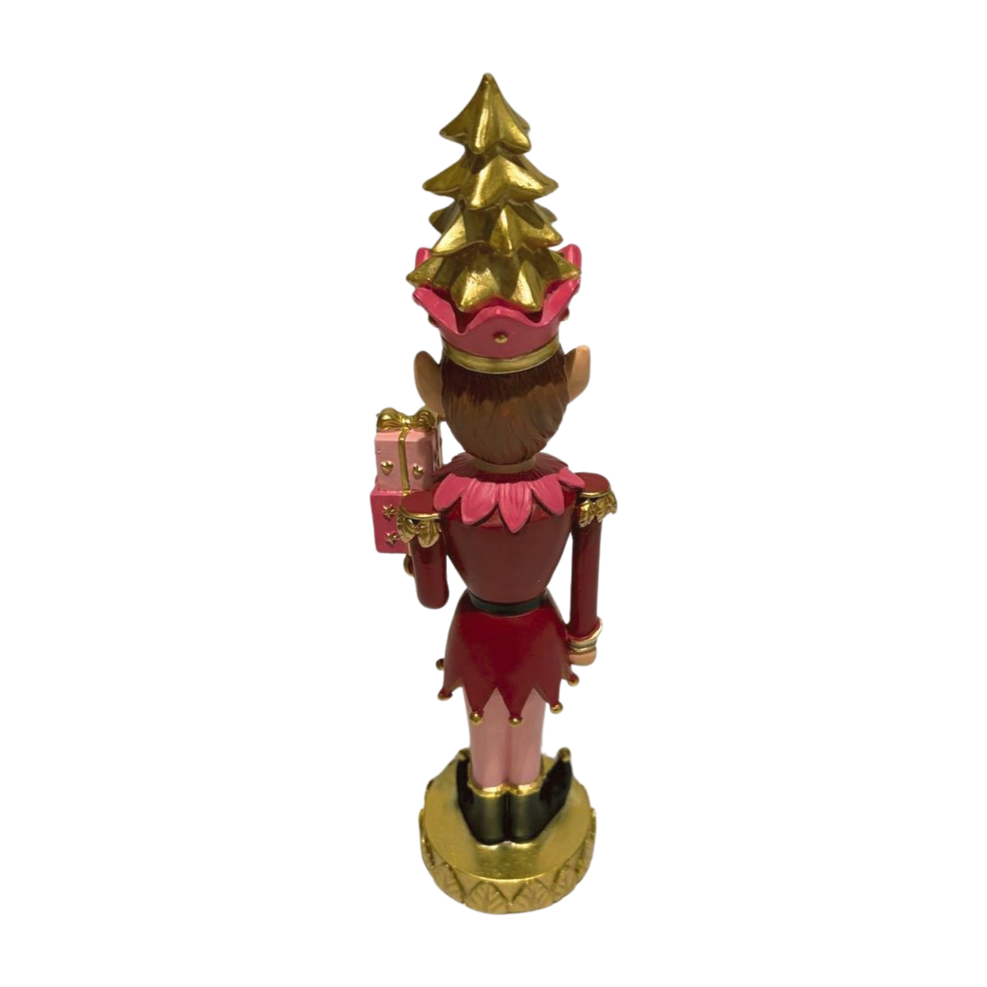 Festive Pink and Gold Christmas Elf