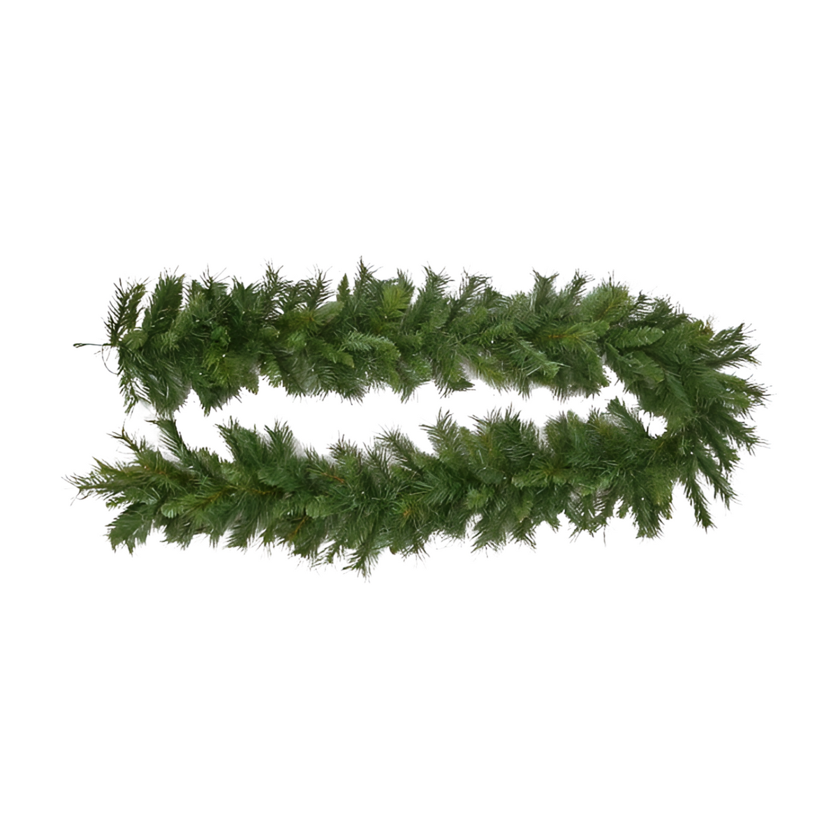 Green Majestic Pine artificial Christmas garland with mixed pine needle tips, unlit