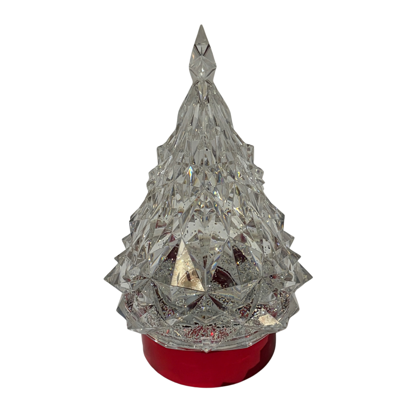 Decorative crystal Christmas tree on a white background