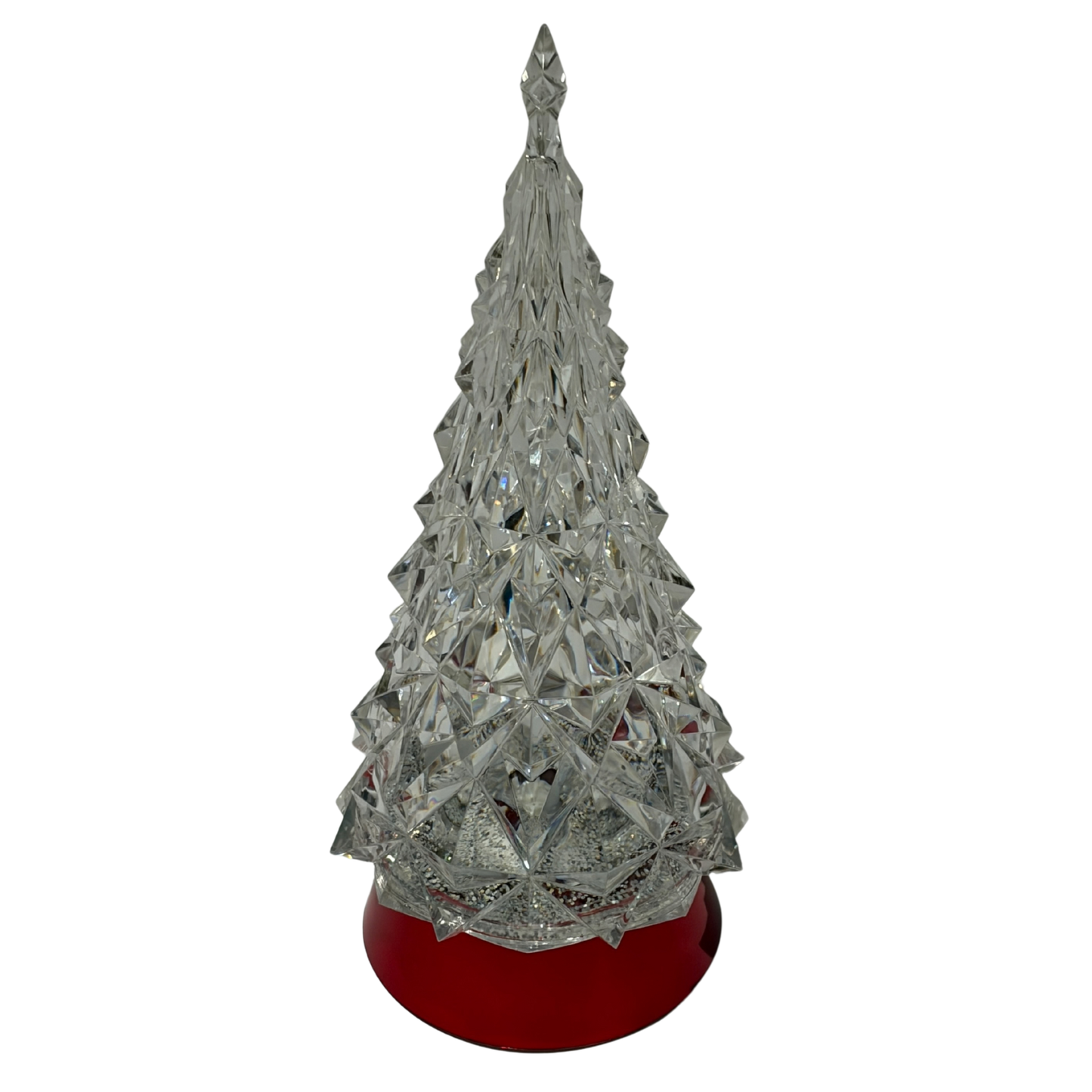 Decorative crystal Christmas tree on a white background