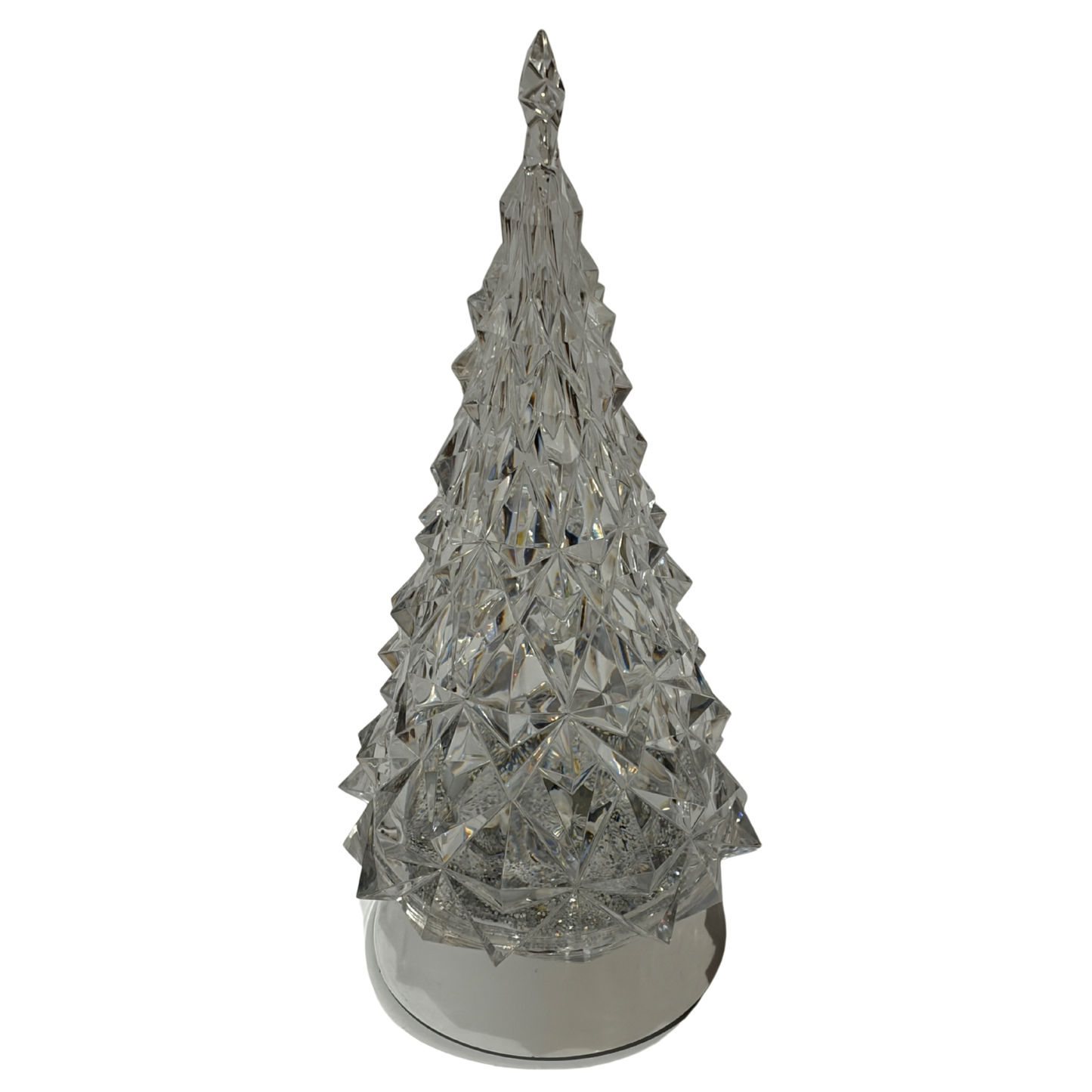 Decorative crystal Christmas tree on a white background