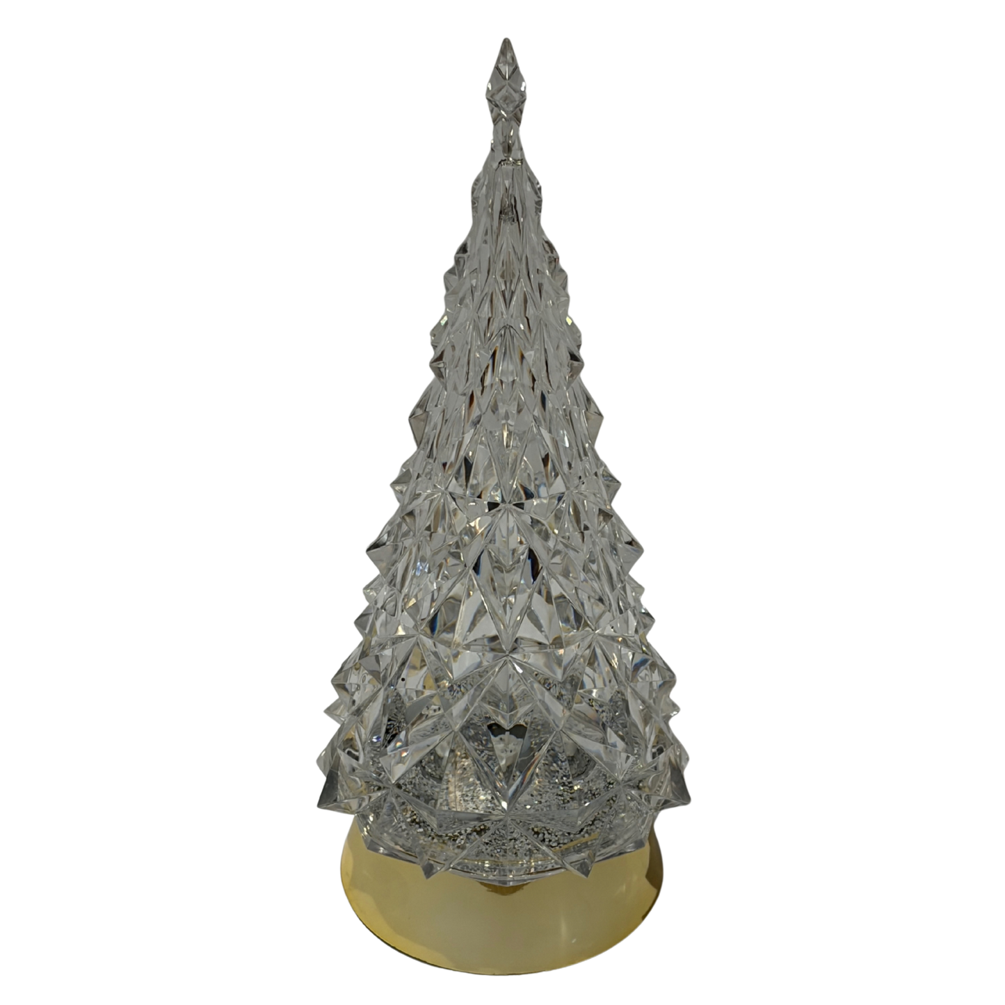 Decorative crystal Christmas tree on a white background
