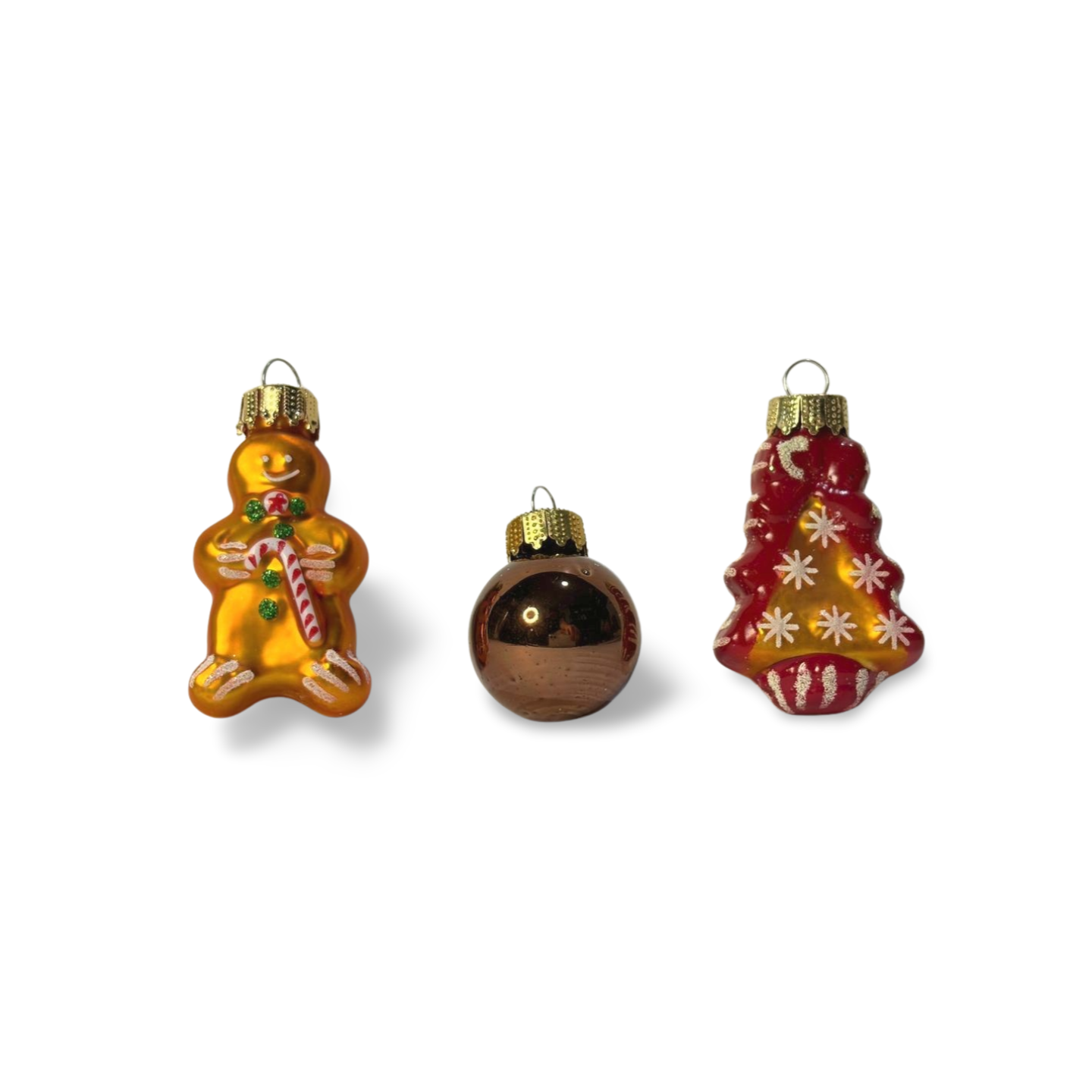 Miniature Figurine Glass Baubles