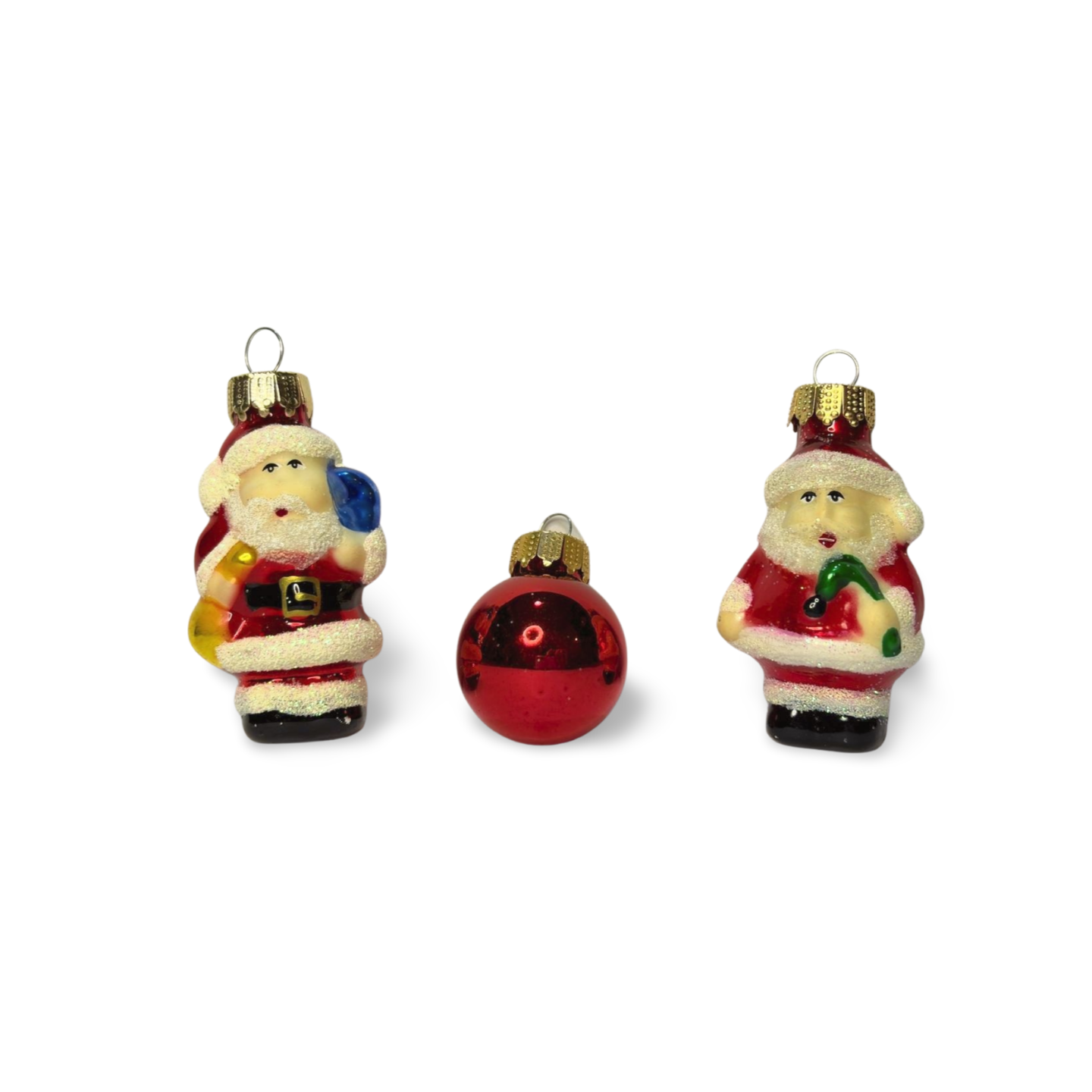 Miniature Figurine Glass Baubles