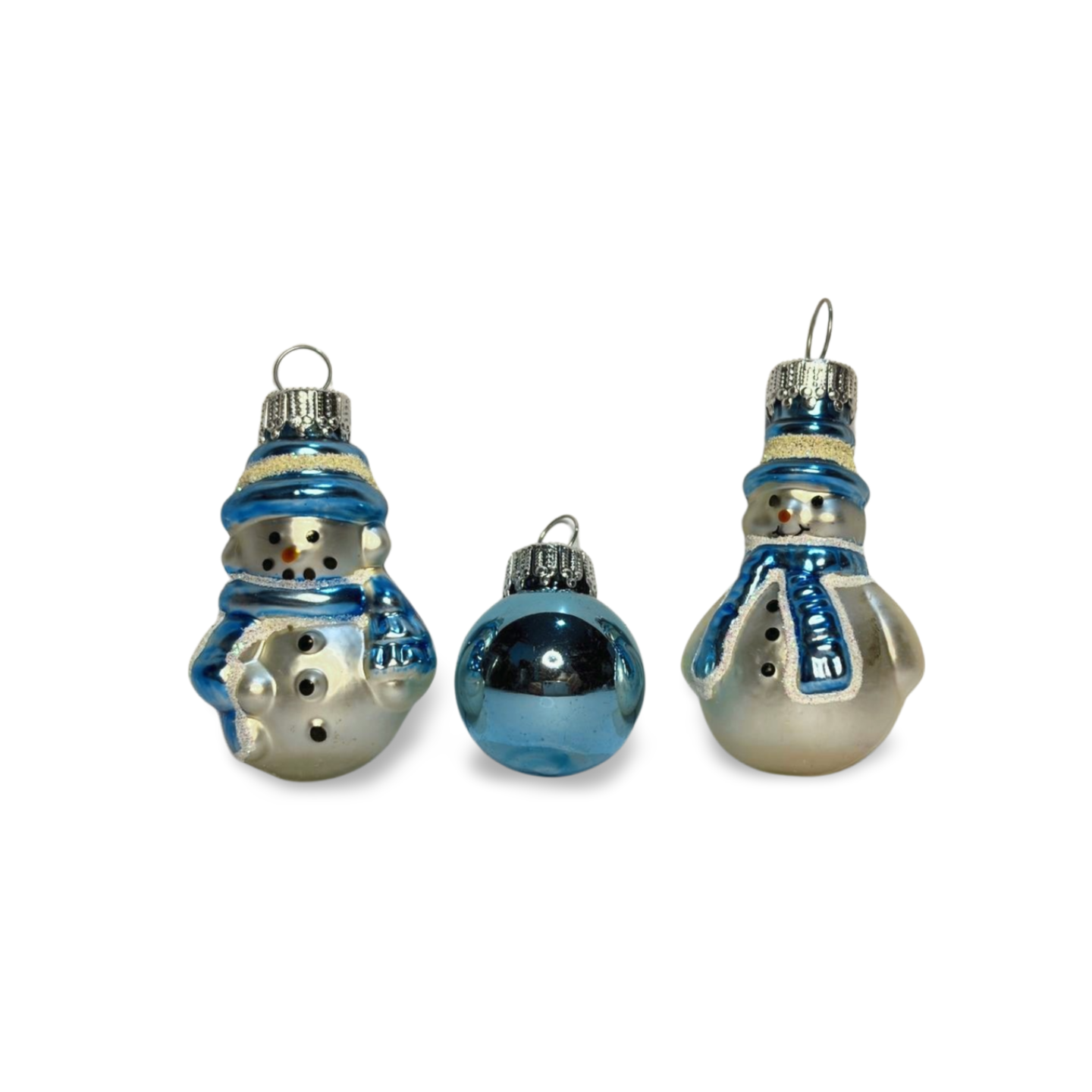 Miniature Figurine Glass Baubles