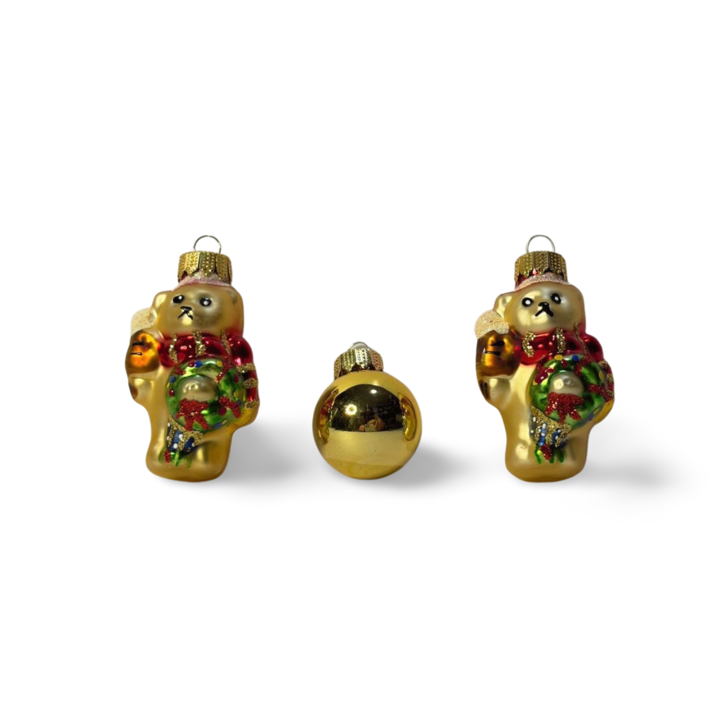 Miniature Figurine Glass Baubles