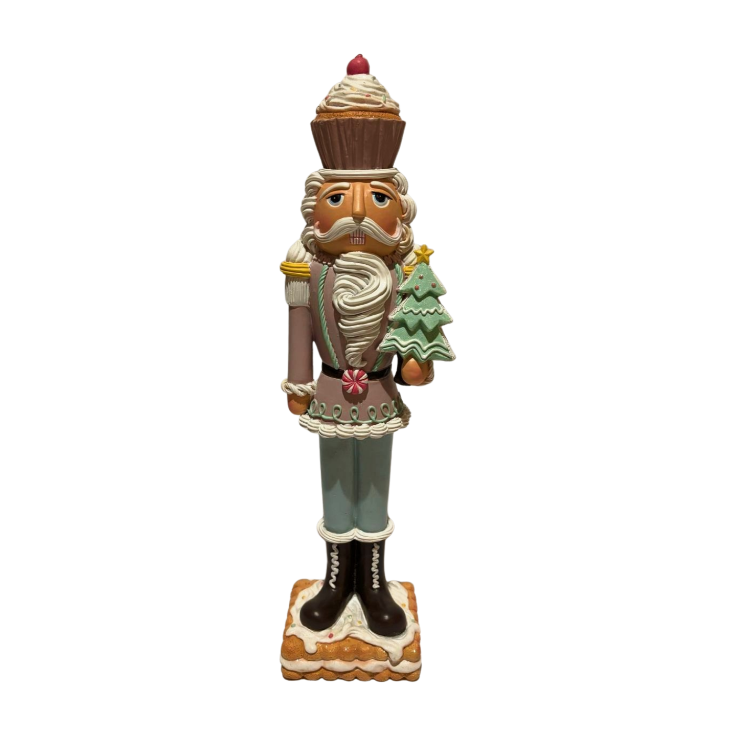 Pastel Nutcracker with a Christmas Tree