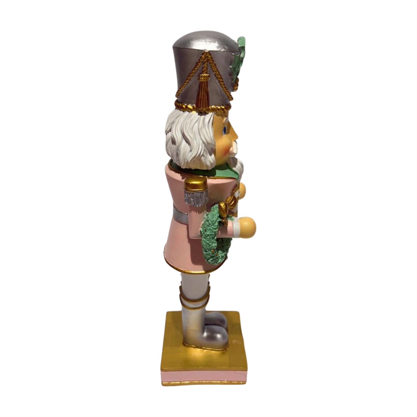 Pastel Nutcracker with a Wreath