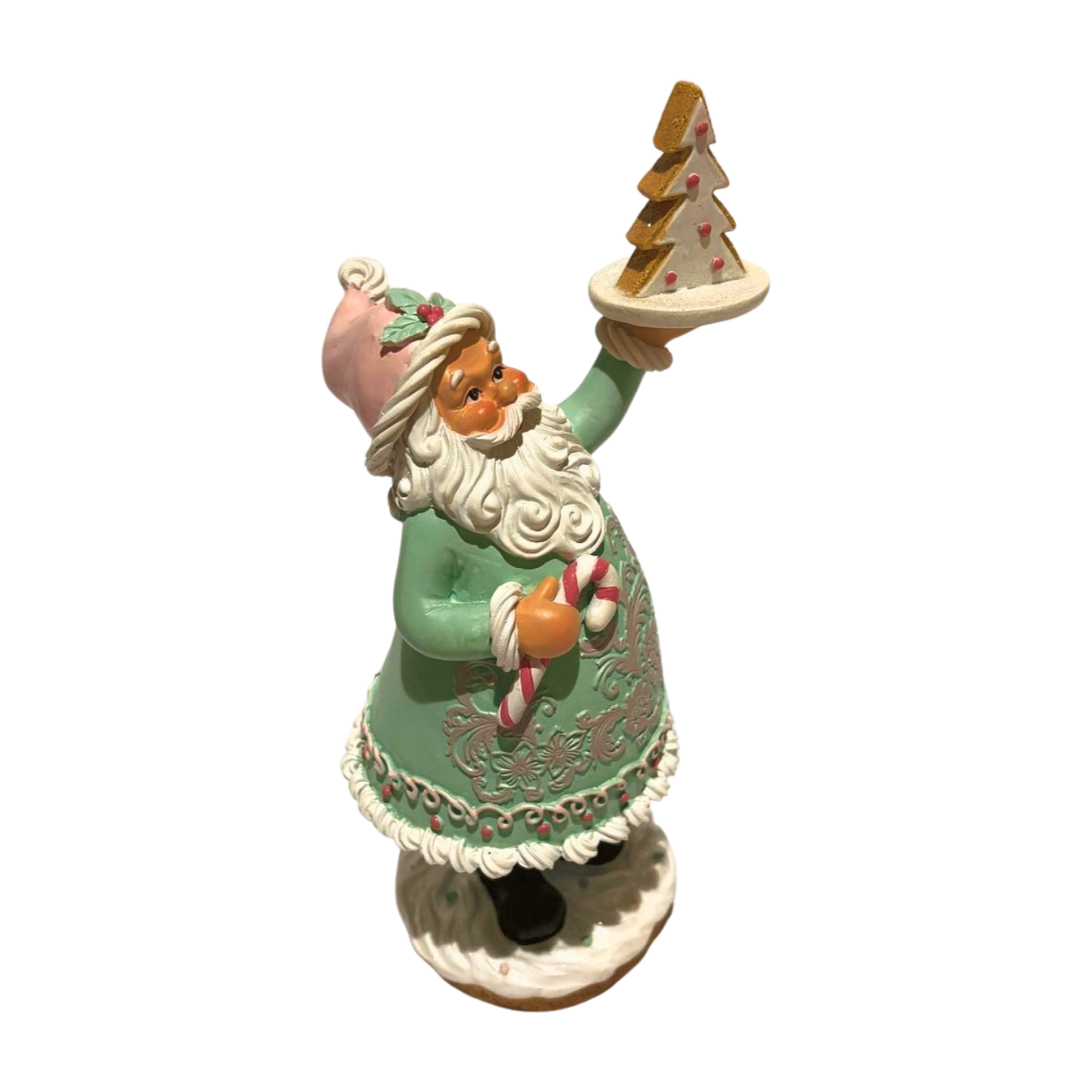 Pastel Santa with a Christmas Tree