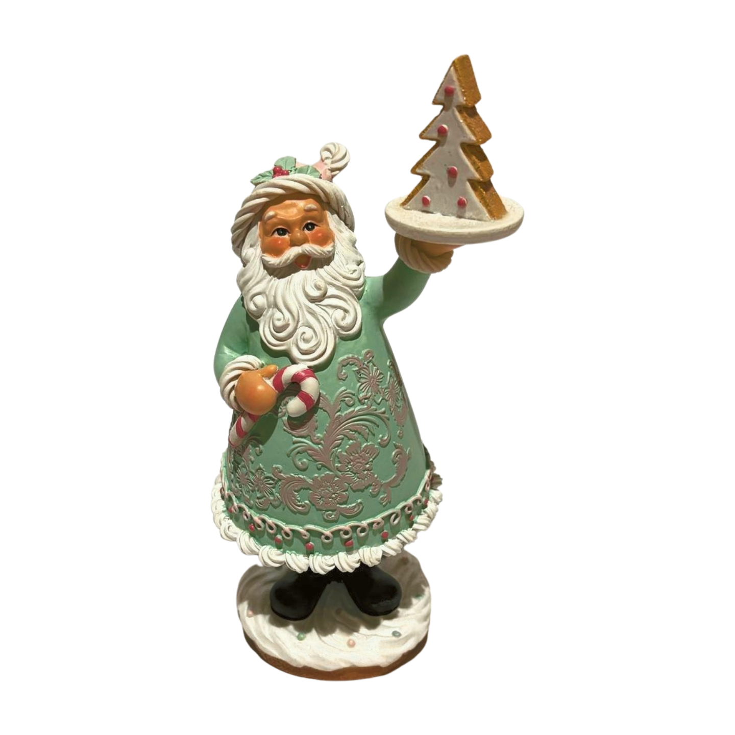 Pastel Santa with a Christmas Tree