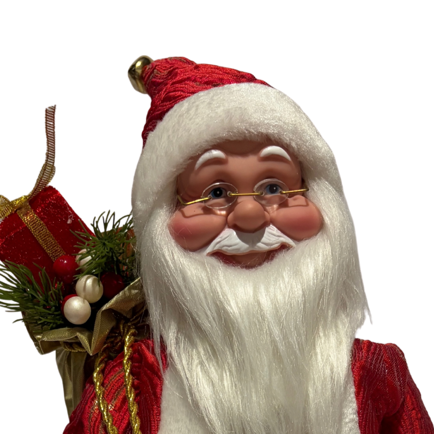 Red & Gold Musical Santa
