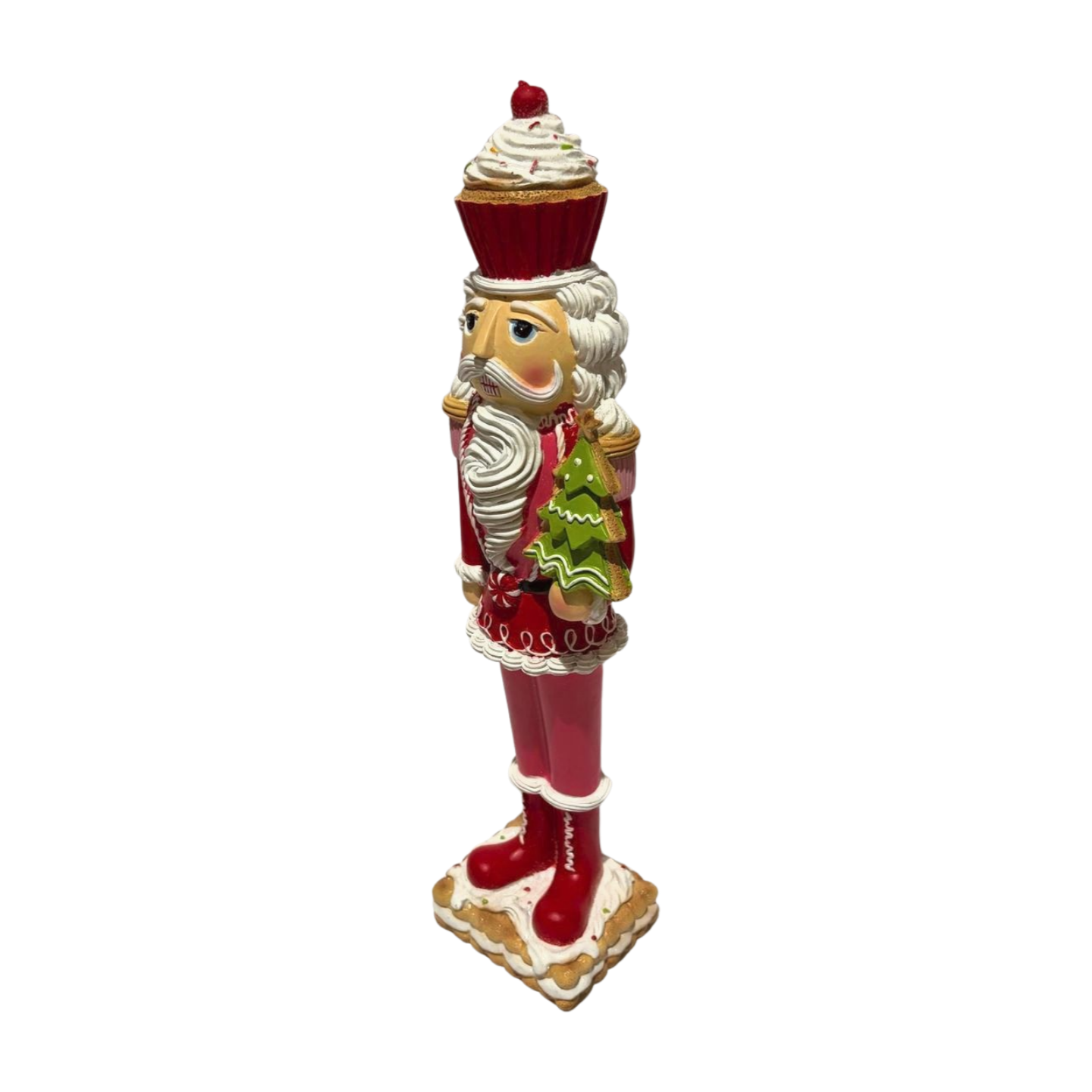 Red Nutcracker with a Cupcake