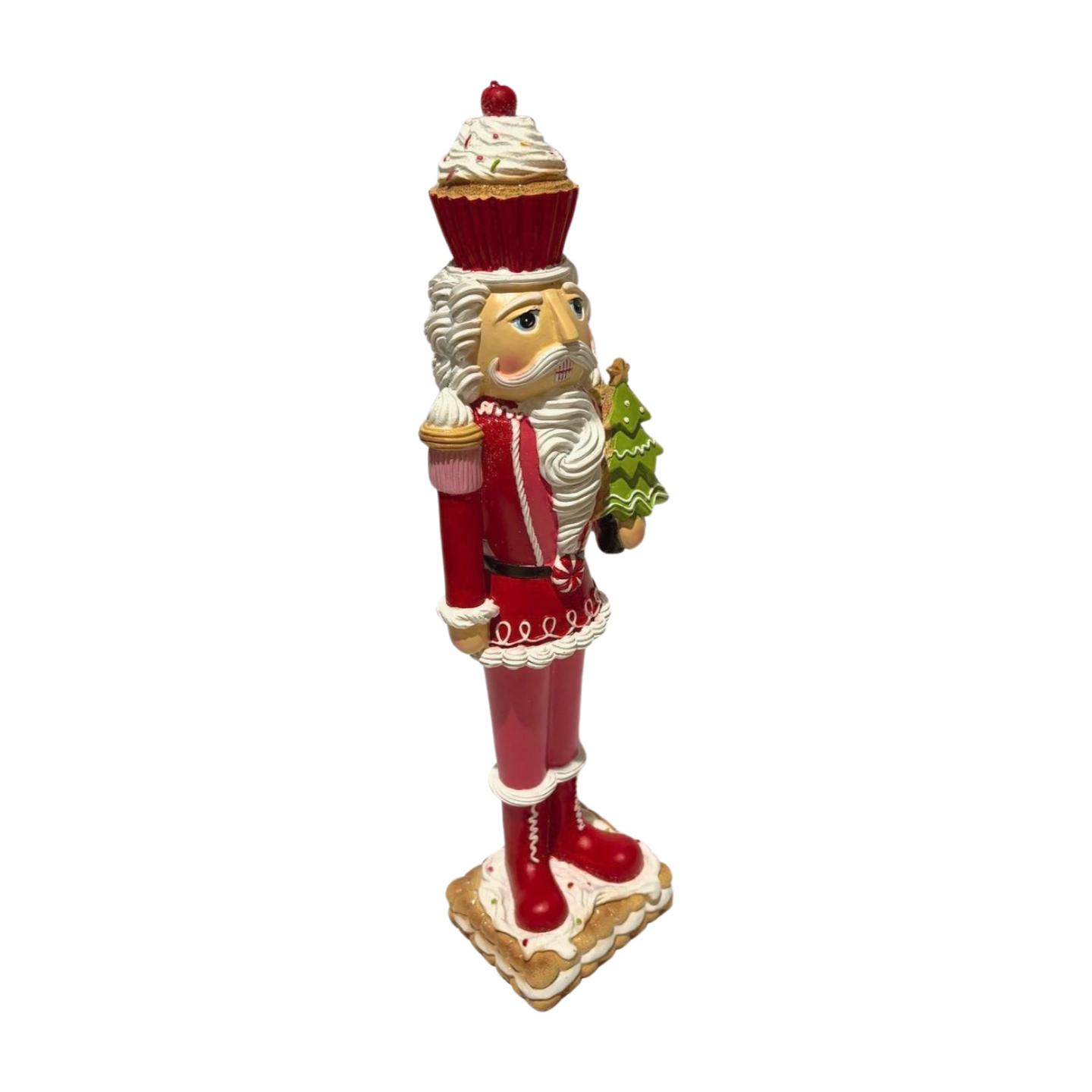 Red Nutcracker with a Cupcake
