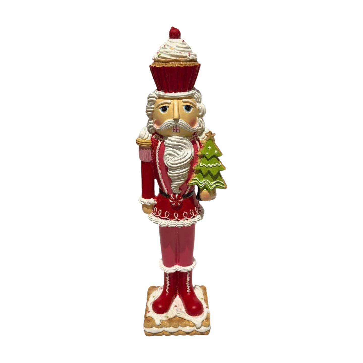 Red Nutcracker with a Cupcake