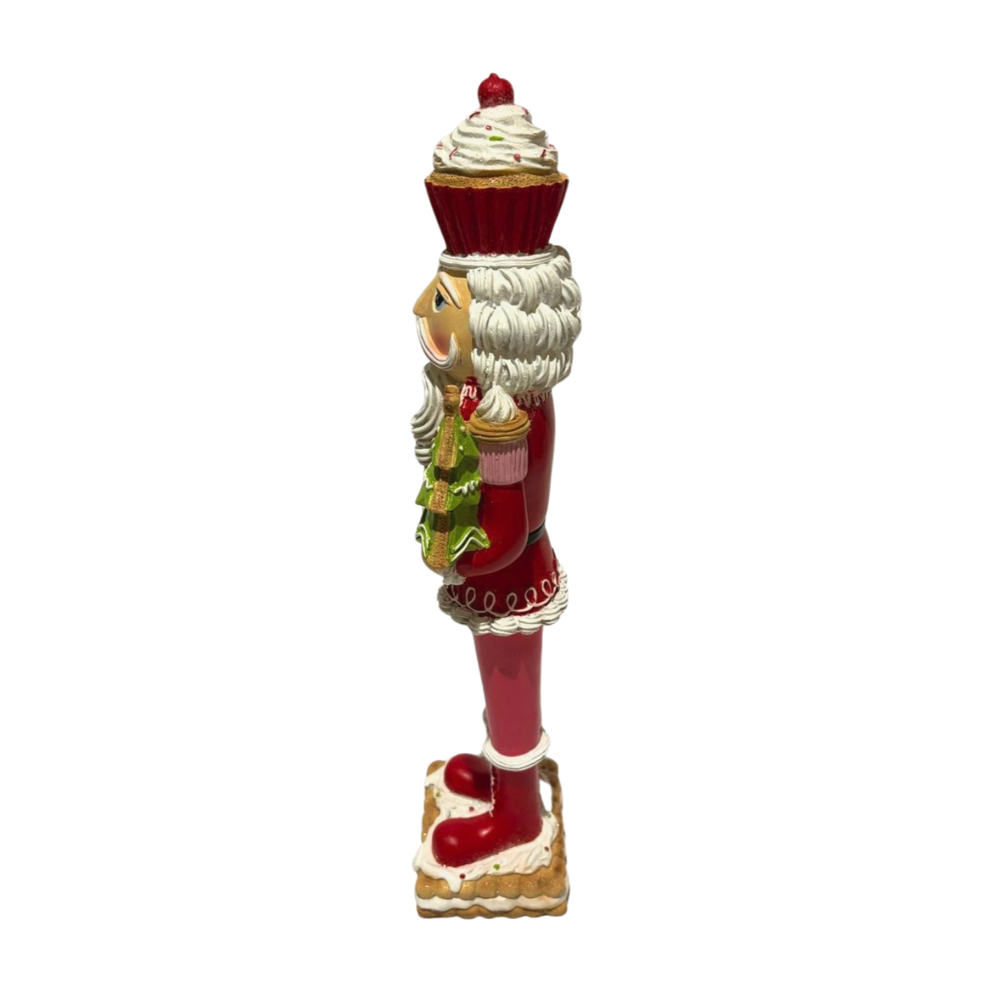 Red Nutcracker with a Cupcake