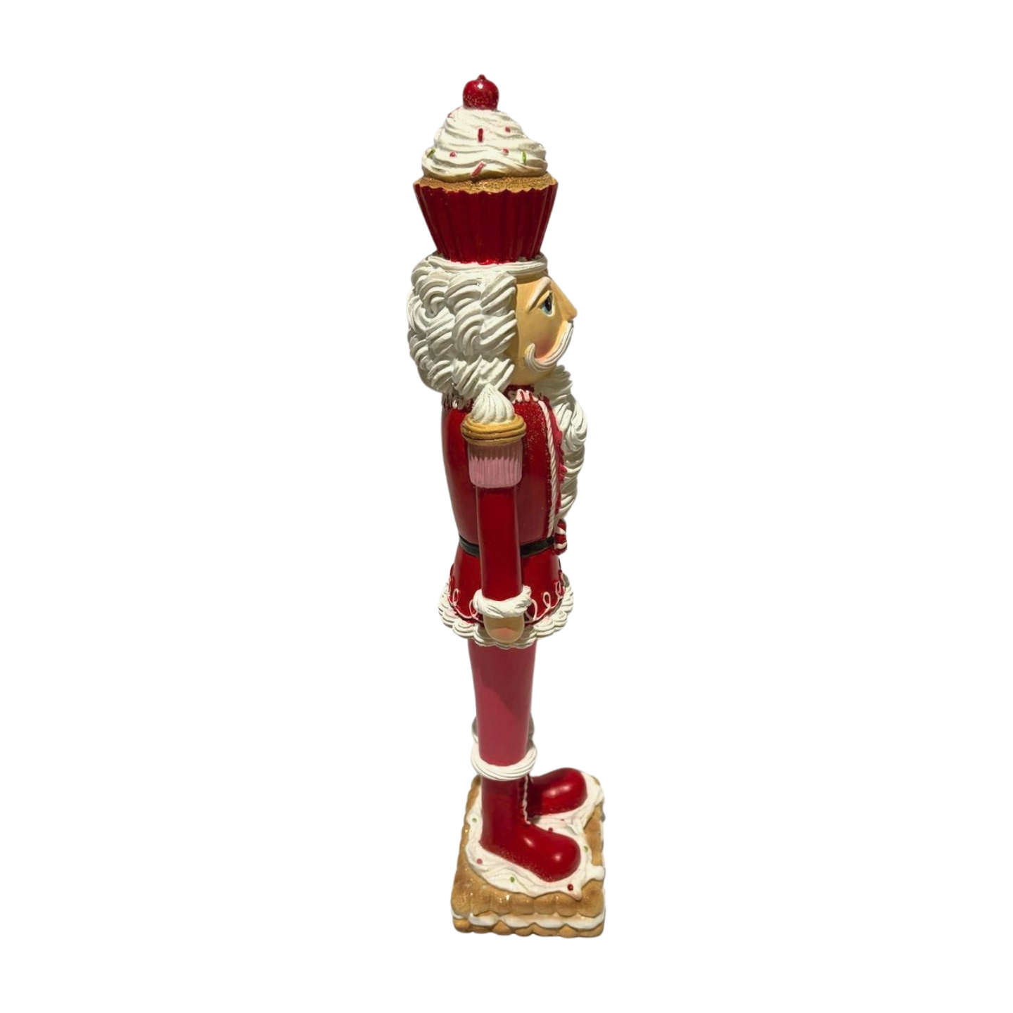 Red Nutcracker with a Cupcake