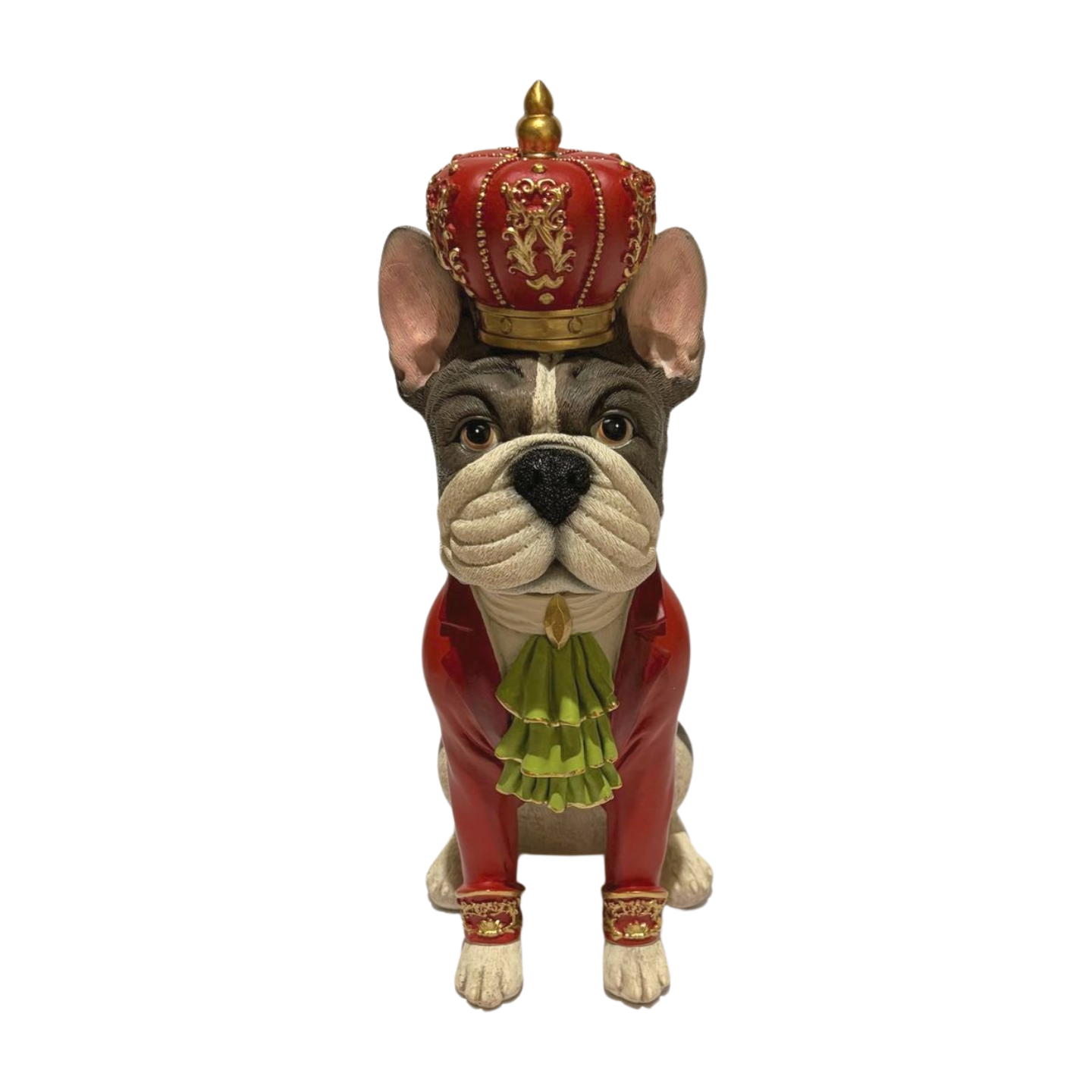 Regal French Bulldog wearing a Crown