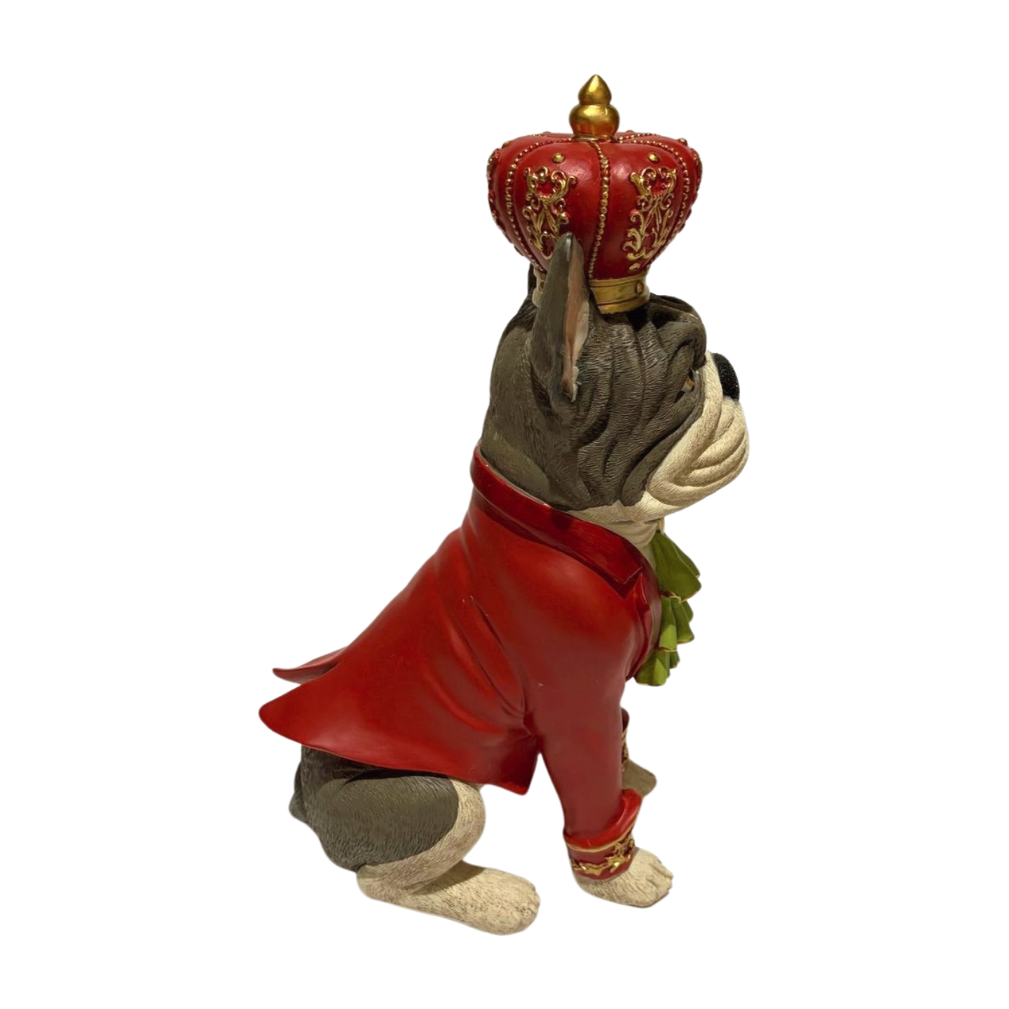 Regal French Bulldog wearing a Crown