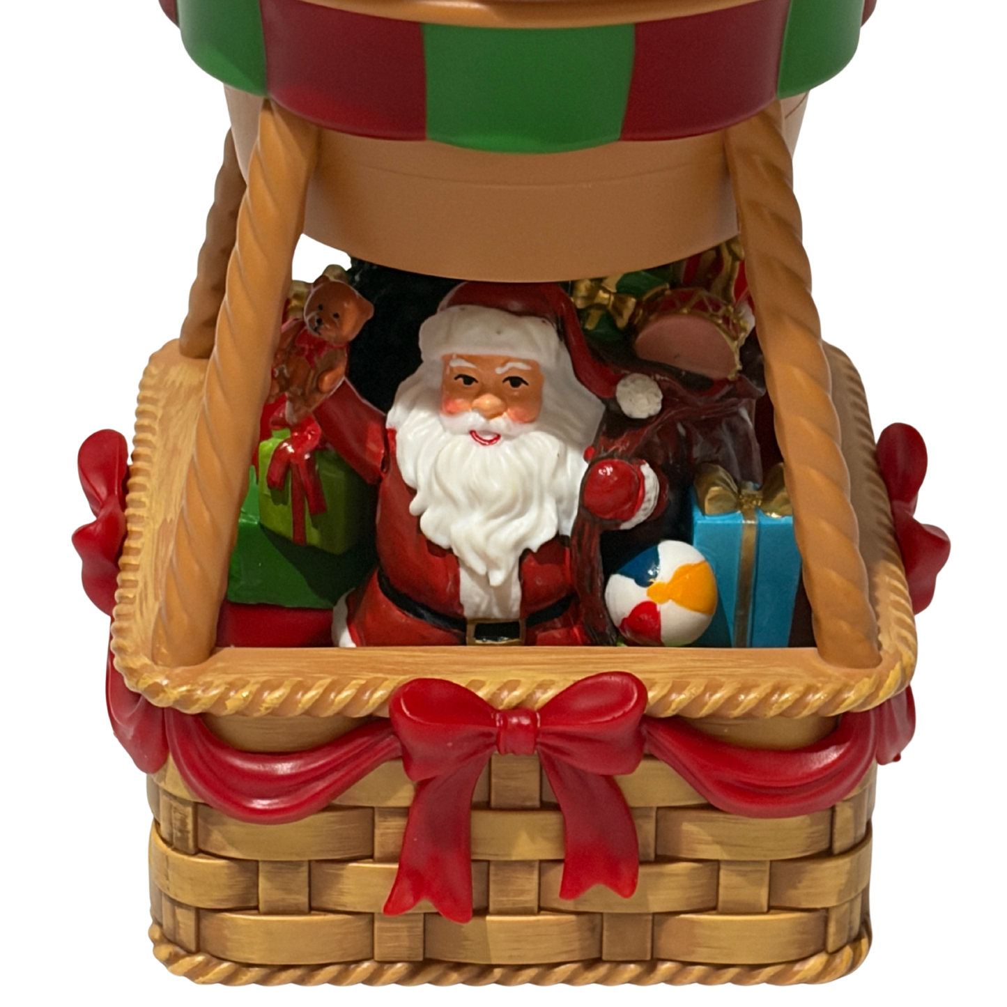 Santa in a Hot Air Balloon Snow Globe