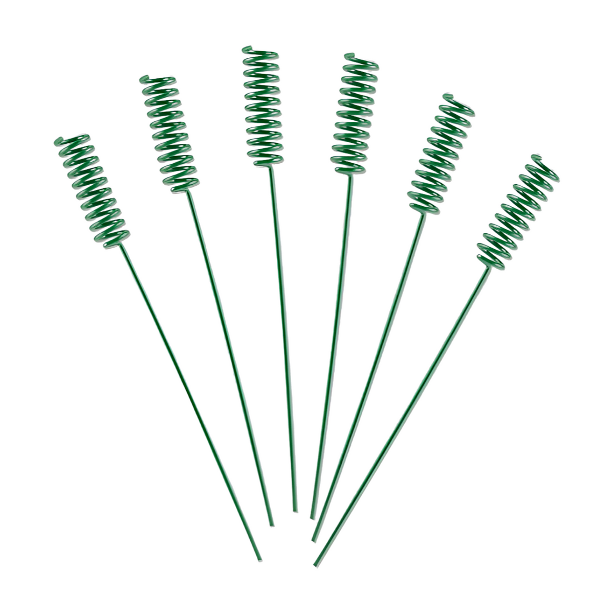Set of 6 green coil Scentsicles Scenter Stakes fanned out