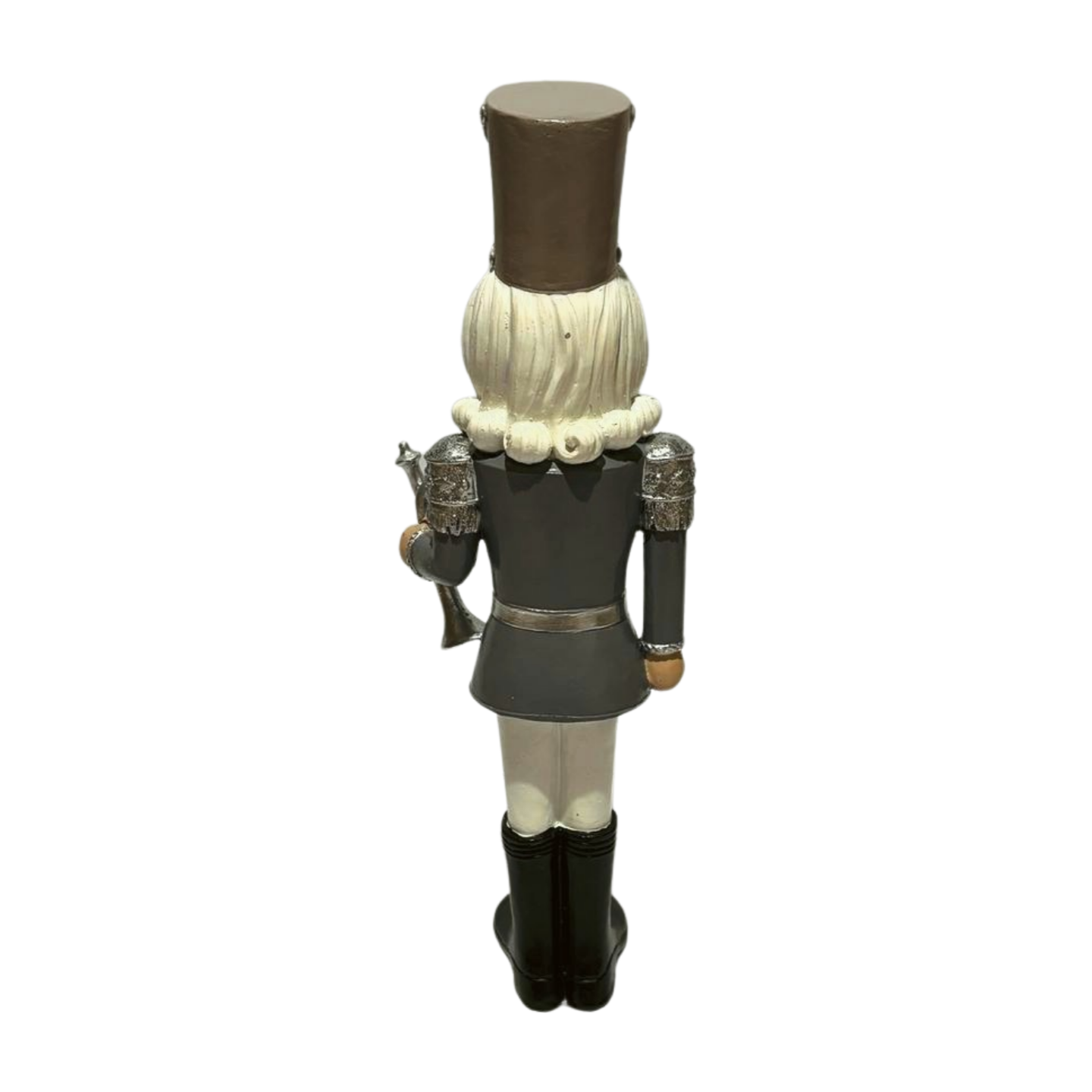 Silver Nutcracker Soldier with Trumpet