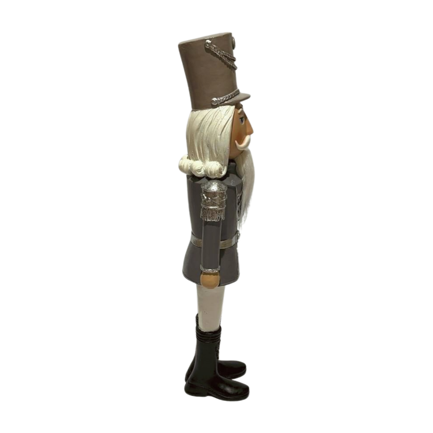Silver Nutcracker Soldier with Trumpet