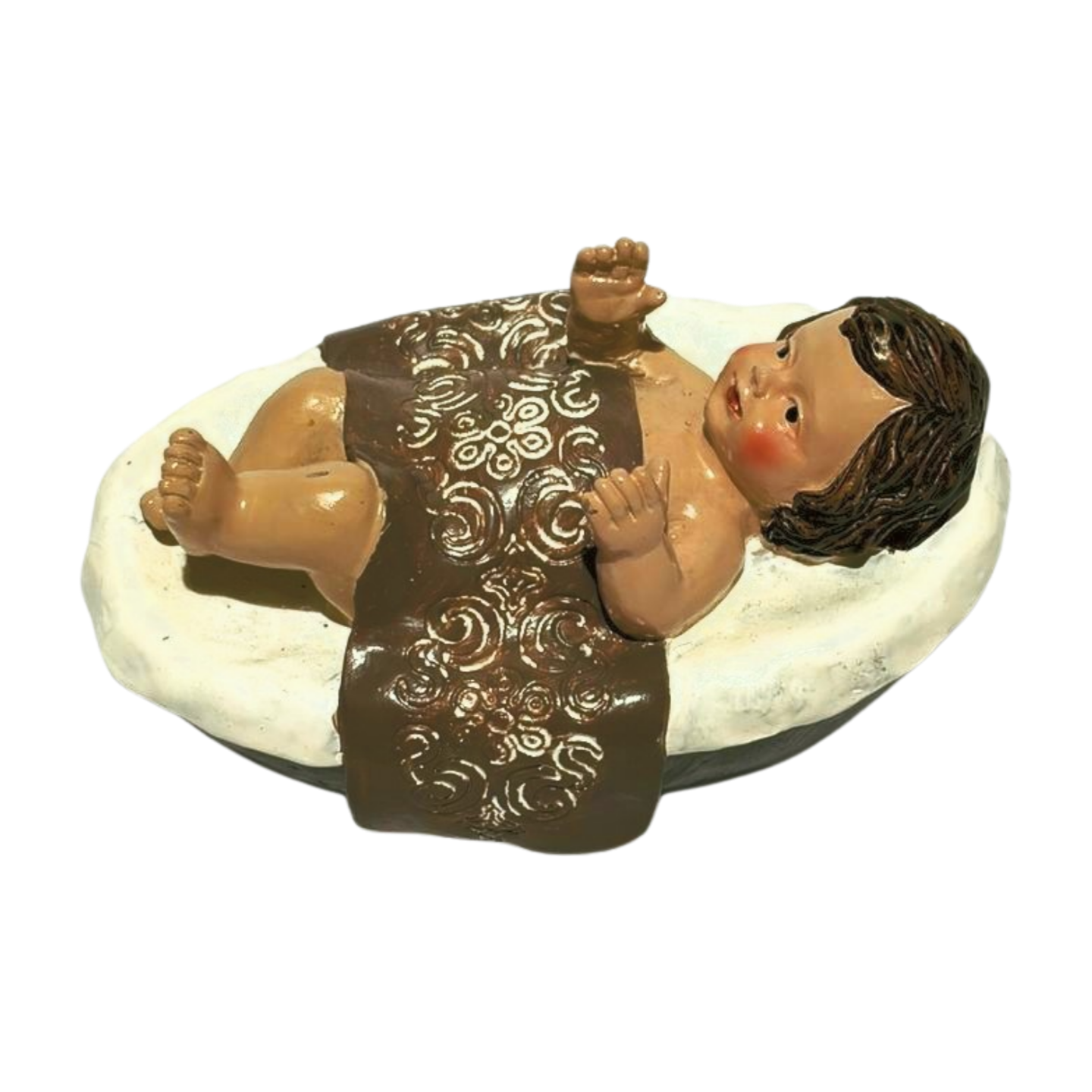 Silver and White Nativity Scene