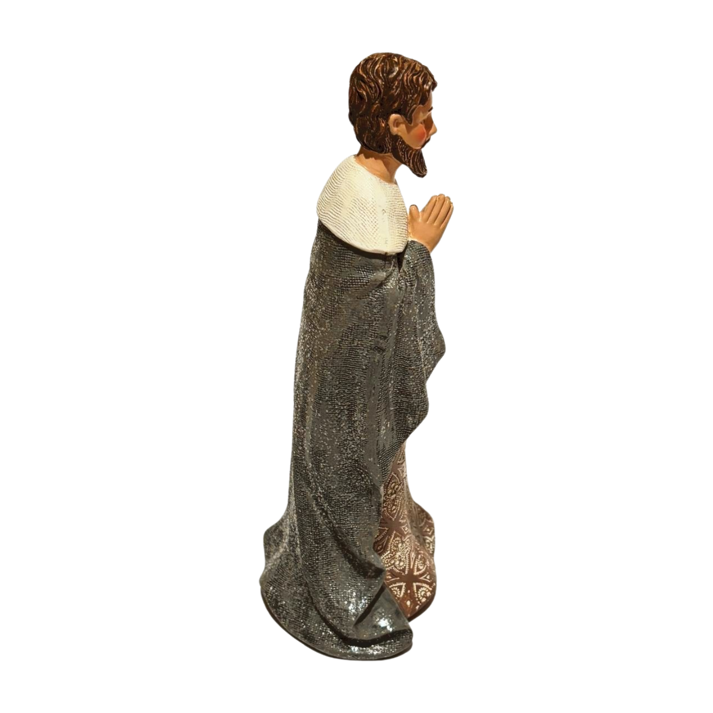 Silver and White Nativity Scene
